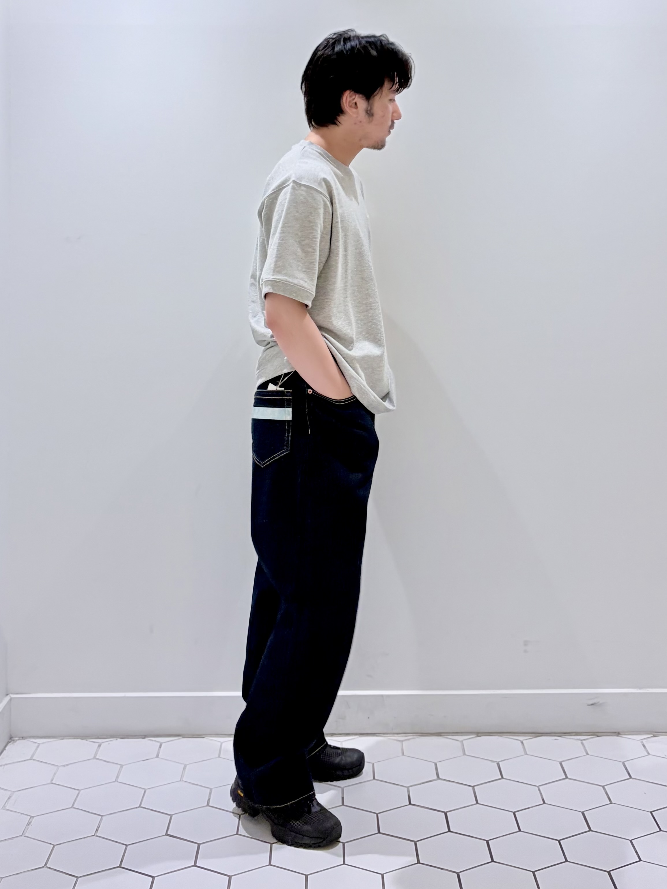 takeruさんの「Dessin｜12．5ozリラックスワイドデニム」を使ったコーディネート