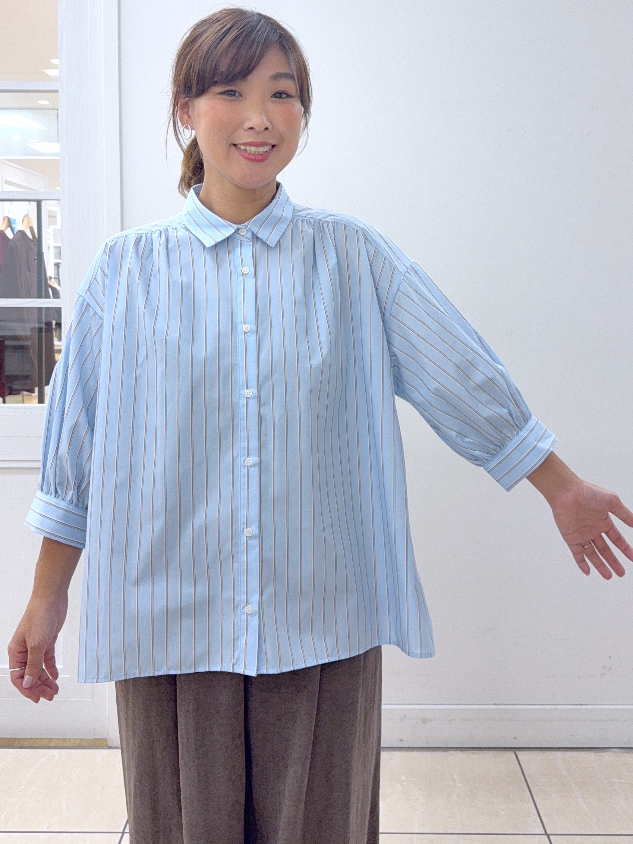 Osawaさんの「Dessin｜リングスナップミニ裏毛カーディガン」を使ったコーディネート