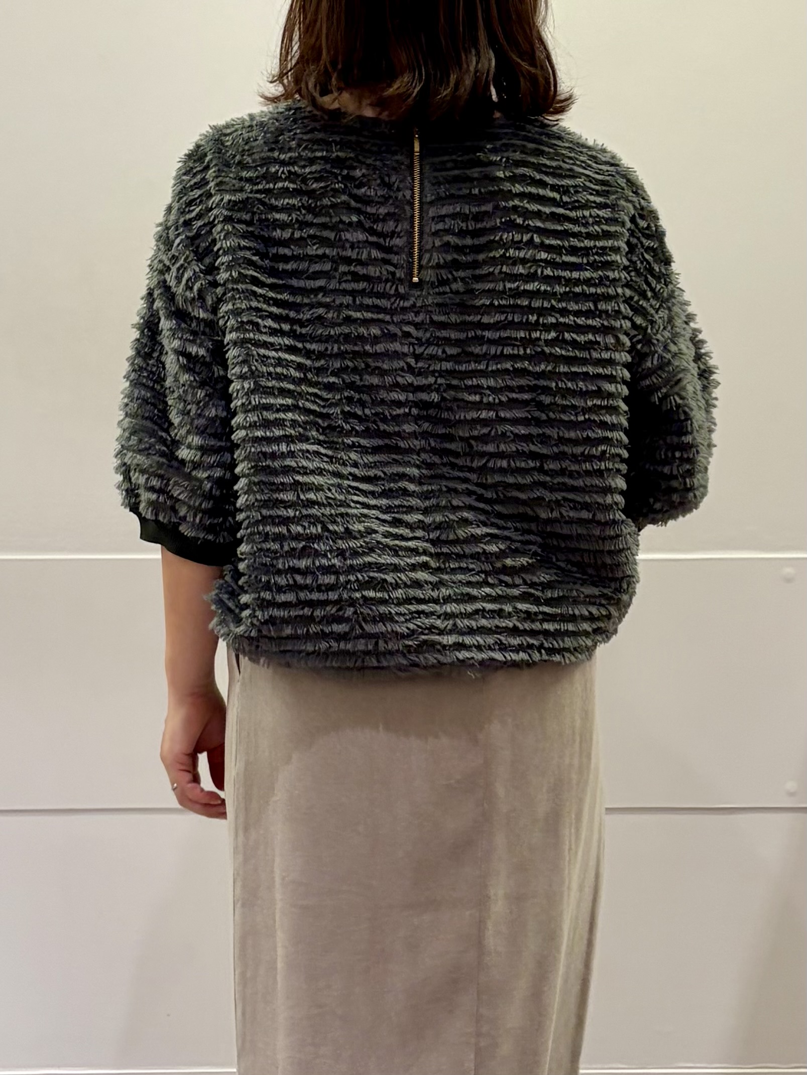TOKOさんの「UNTITLED｜【秋映え/体型カバー】フェザージャガードプルオーバー」を使ったコーディネート