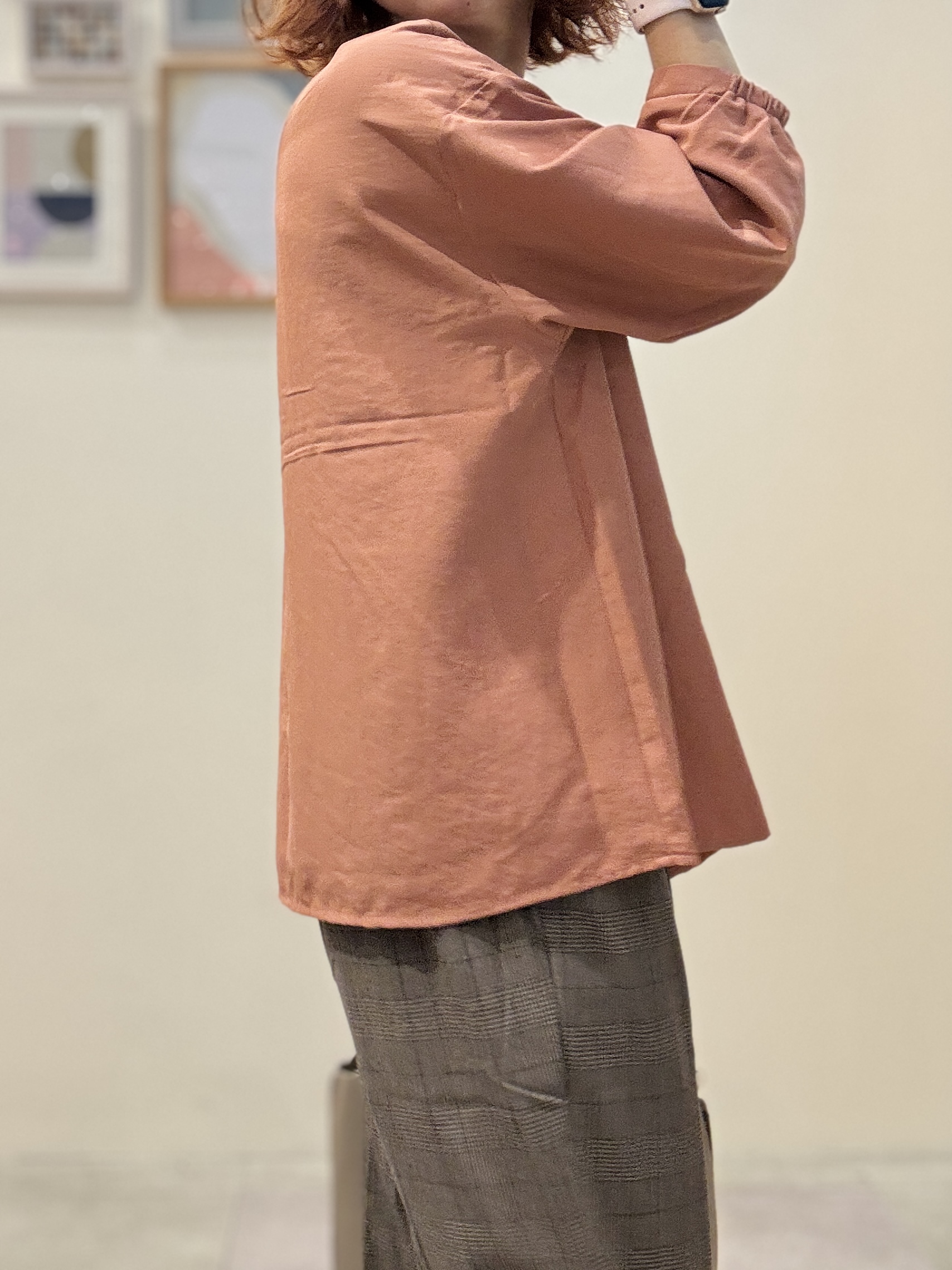 たけぴさんの「SHOO･LA･RUE｜【S-LL/洗濯機可】1枚で華やかに フロントレース7分袖ブラウス」を使ったコーディネート