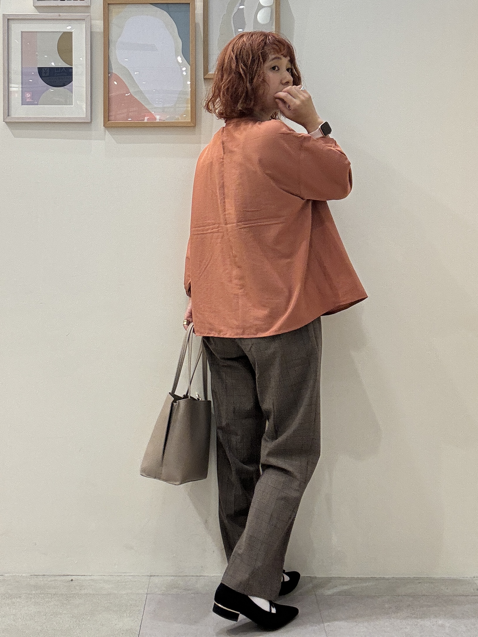 たけぴさんの「SHOO･LA･RUE｜【S-LL/洗濯機可】1枚で華やかに フロントレース7分袖ブラウス」を使ったコーディネート