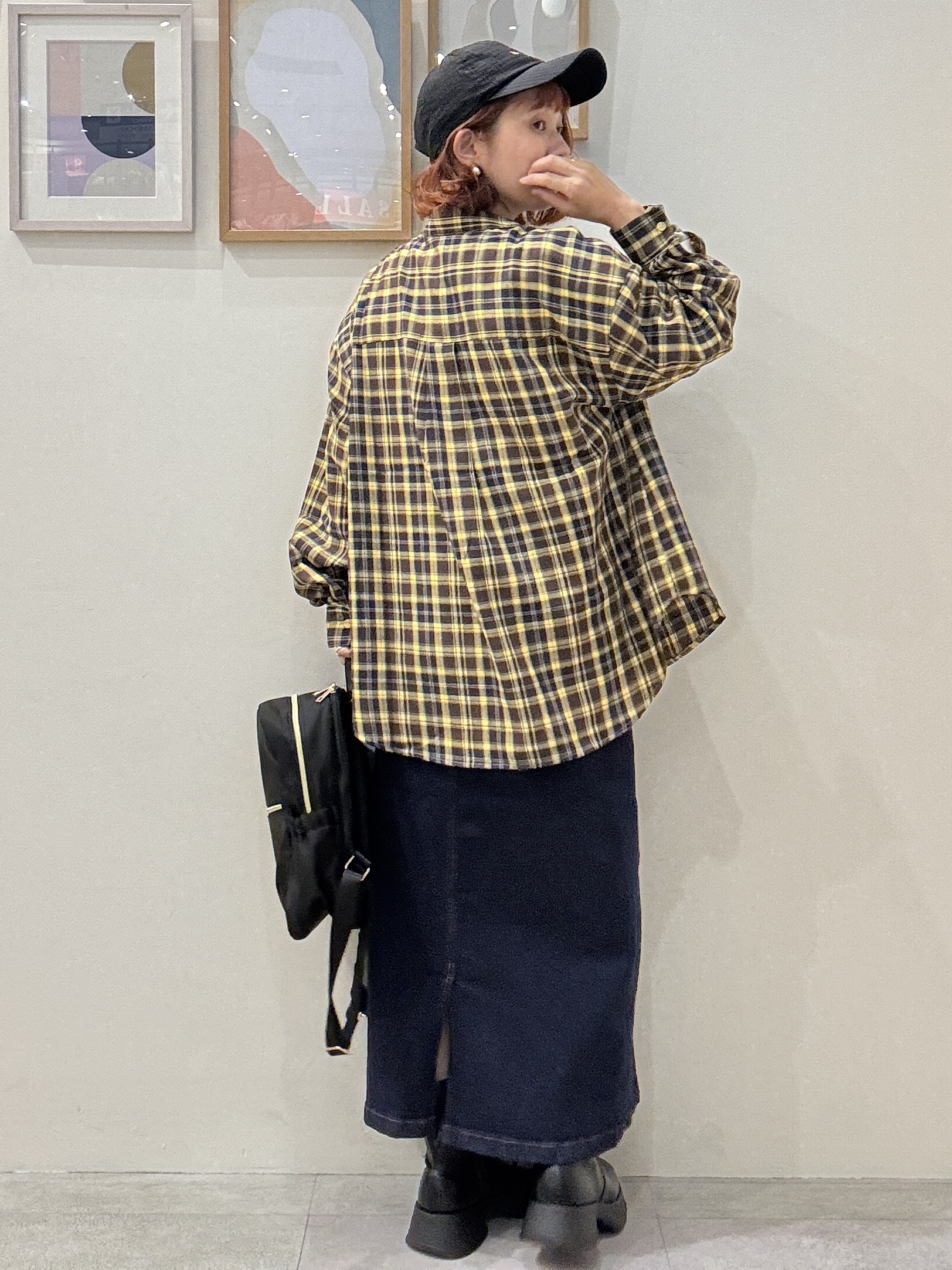 たけぴさんの「SHOO･LA･RUE｜【洗濯後しわになりにくい/S-LL】選べる6パターン 羽織としても活躍する ベーシックシャツ」を使ったコーディネート