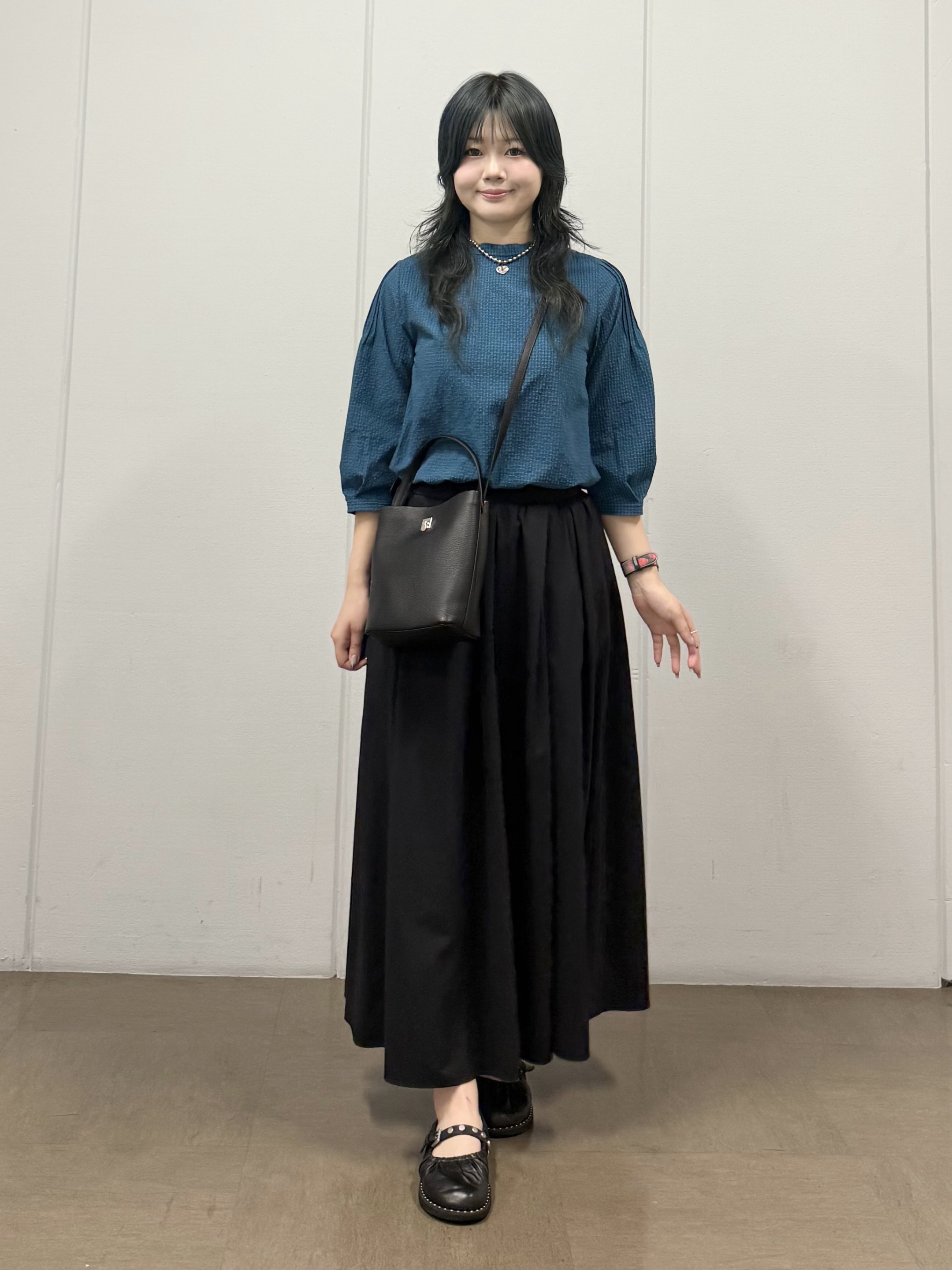 mizukiさんの「INDIVI｜【UVケア／吸汗速乾】凹凸素材ミニスタンドトップス」を使ったコーディネート