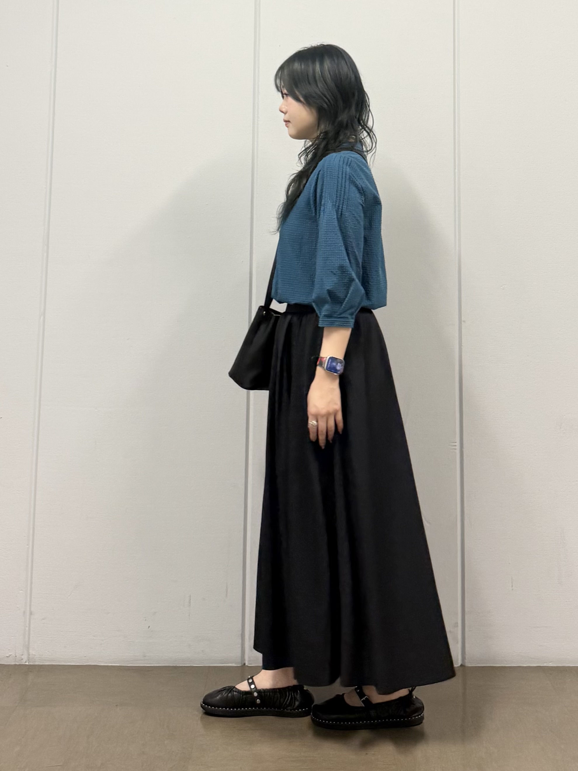 mizukiさんの「INDIVI｜【UVケア／吸汗速乾】凹凸素材ミニスタンドトップス」を使ったコーディネート