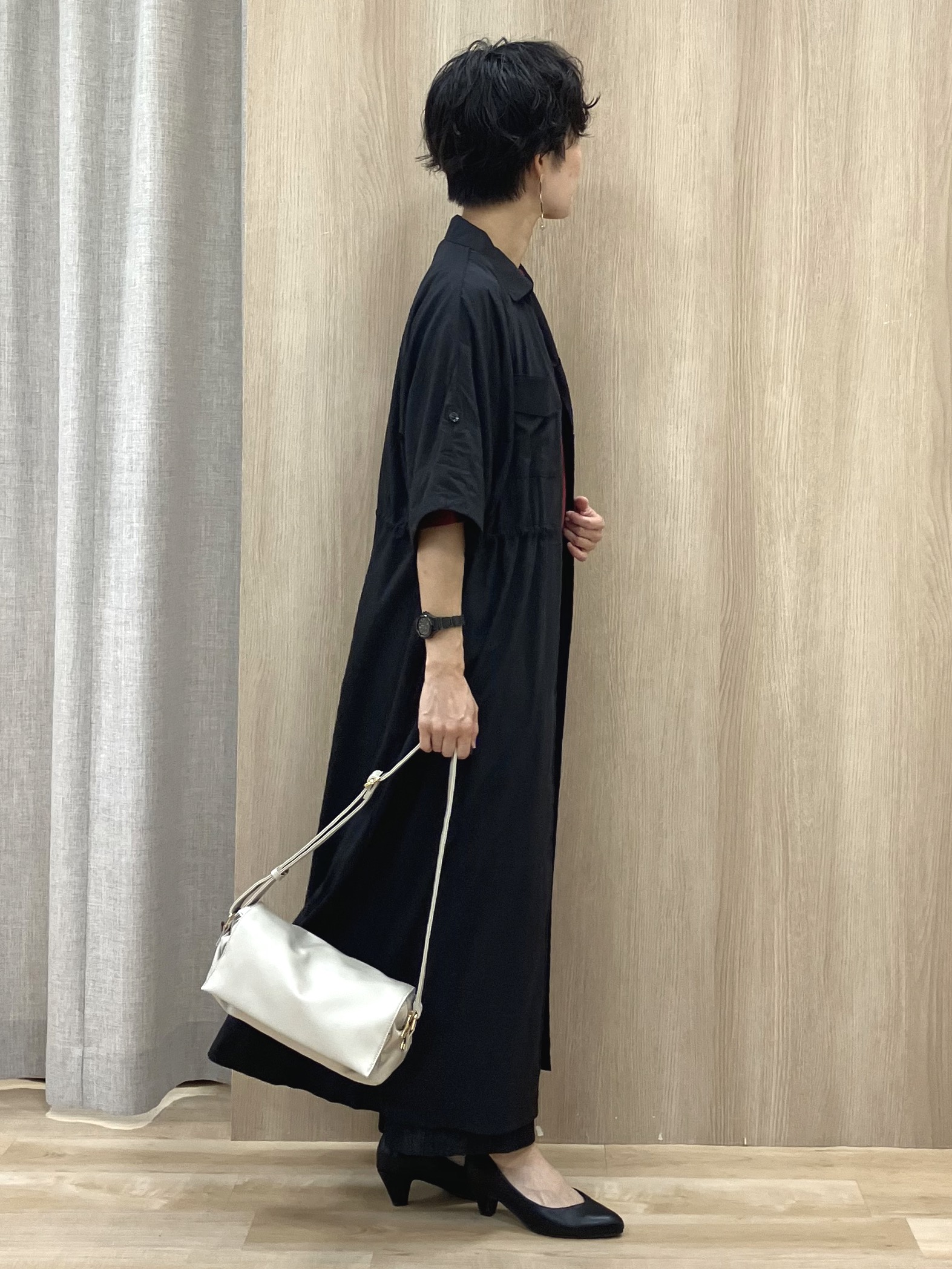 Keiさんの「grove｜【人気シリーズに新型登場】袖口シアーやわらかドライタッチニット」を使ったコーディネート