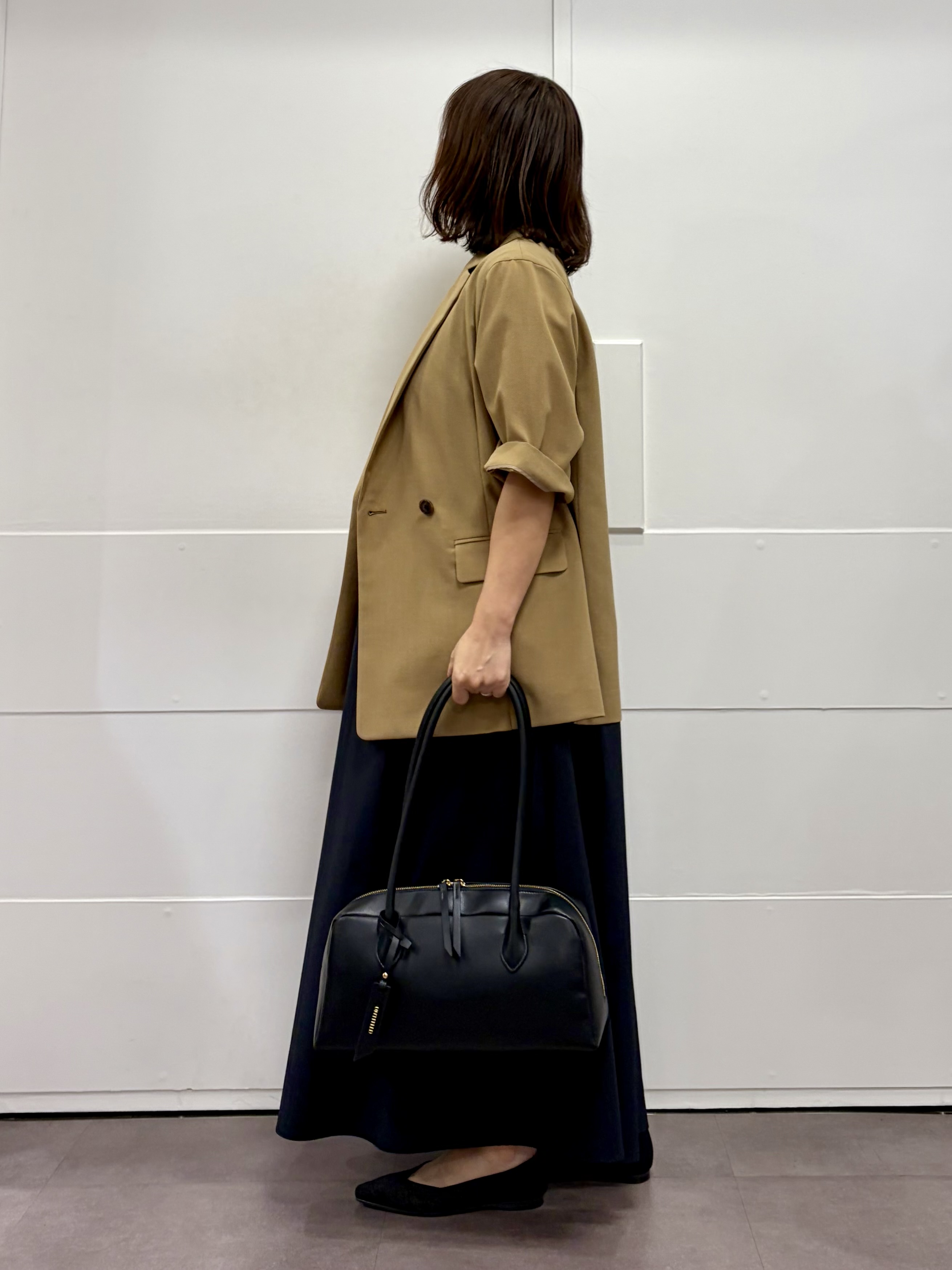 TOKOさんの「UNTITLED｜【秋の通勤羽織/セットアップ可/UVカット】エアリークール半袖ジャケット」を使ったコーディネート