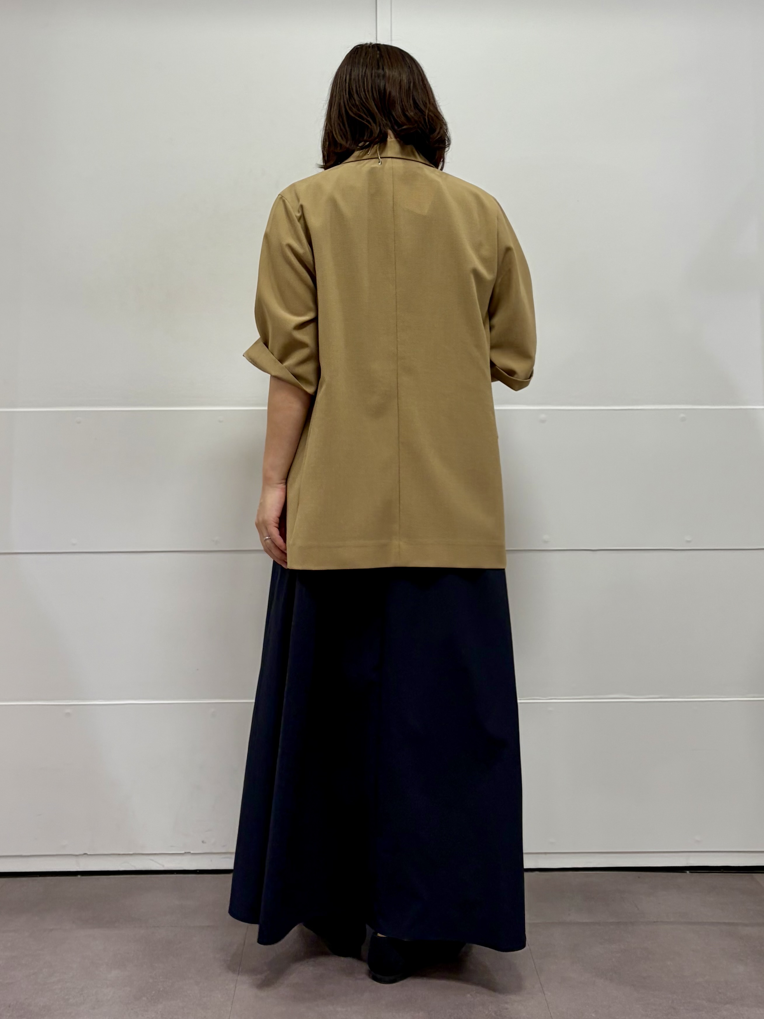 TOKOさんの「UNTITLED｜【秋の通勤羽織/セットアップ可/UVカット】エアリークール半袖ジャケット」を使ったコーディネート