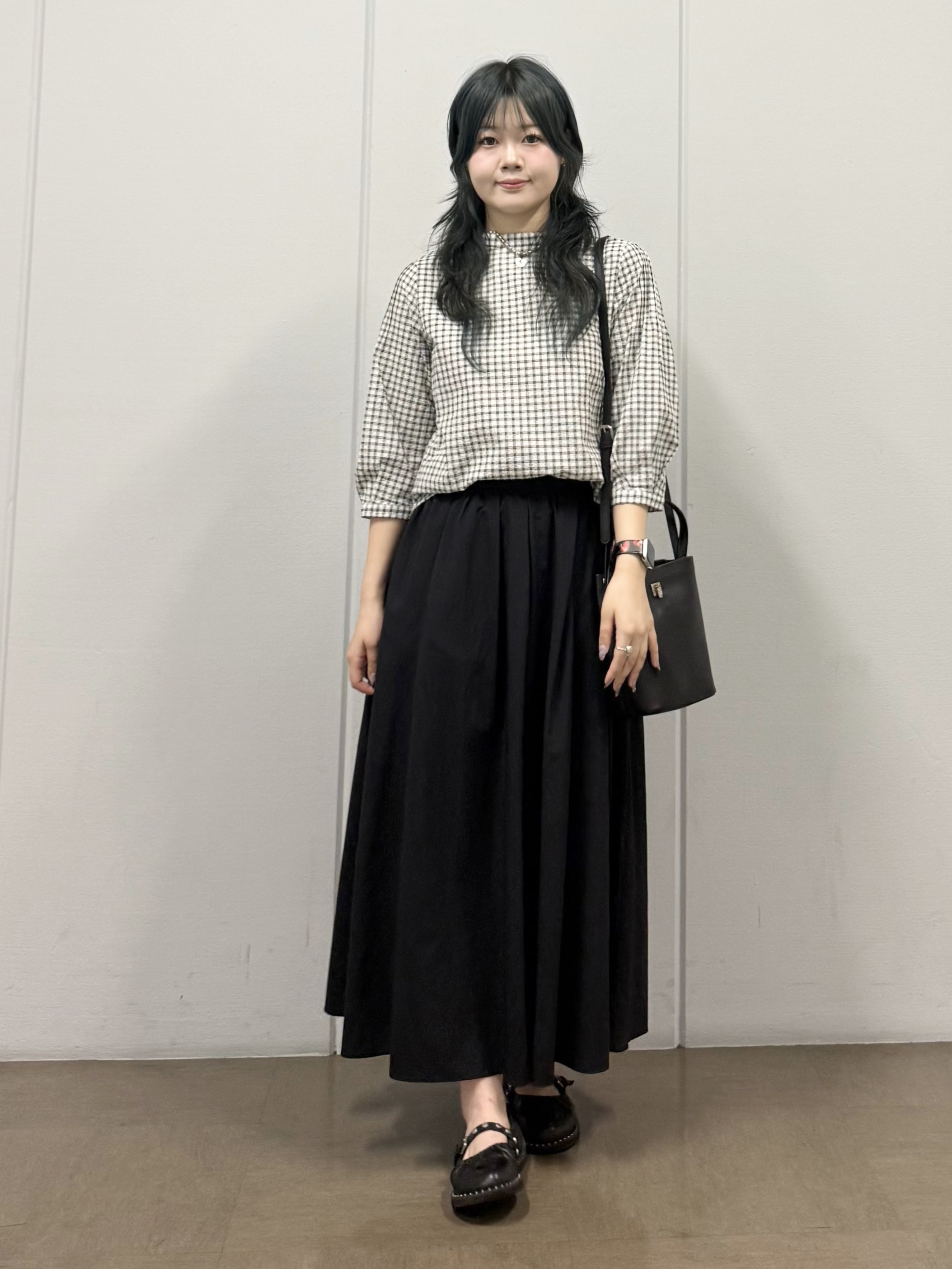 mizukiさんの「INDIVI｜【UVケア／吸汗速乾】凹凸素材ミニスタンドトップス」を使ったコーディネート
