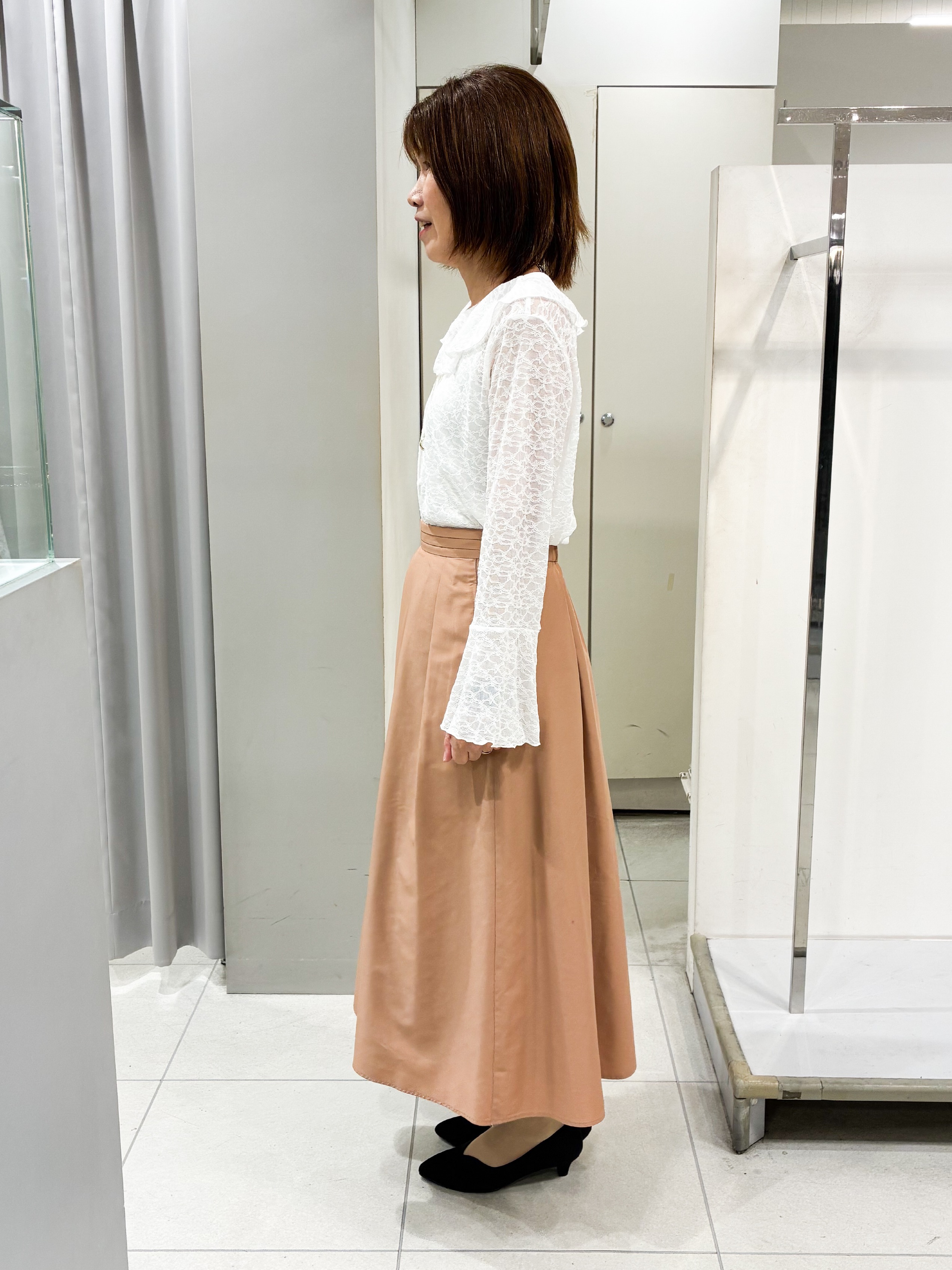 たみちゃんさんの「Reflect｜【洗える】フリルレースブラウス」を使ったコーディネート