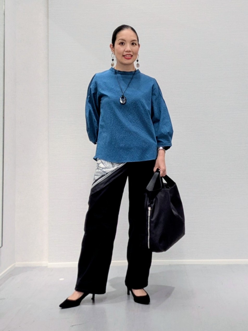 makkyさんの「UNTITLED｜【UVケア／吸汗速乾】凹凸素材ミニスタンドトップス」を使ったコーディネート