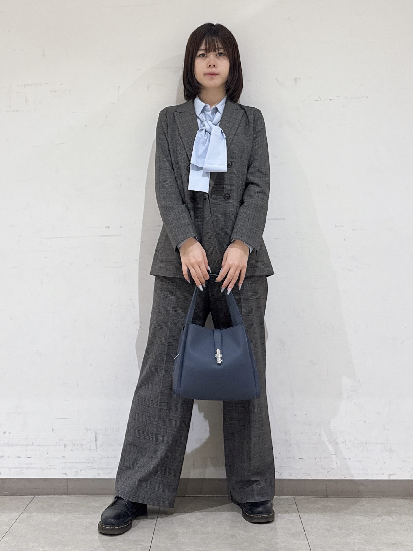 rinaさんの「INDIVI｜【洗濯機OK／ストレッチ◎】秋はじめのダブルジャケット」を使ったコーディネート