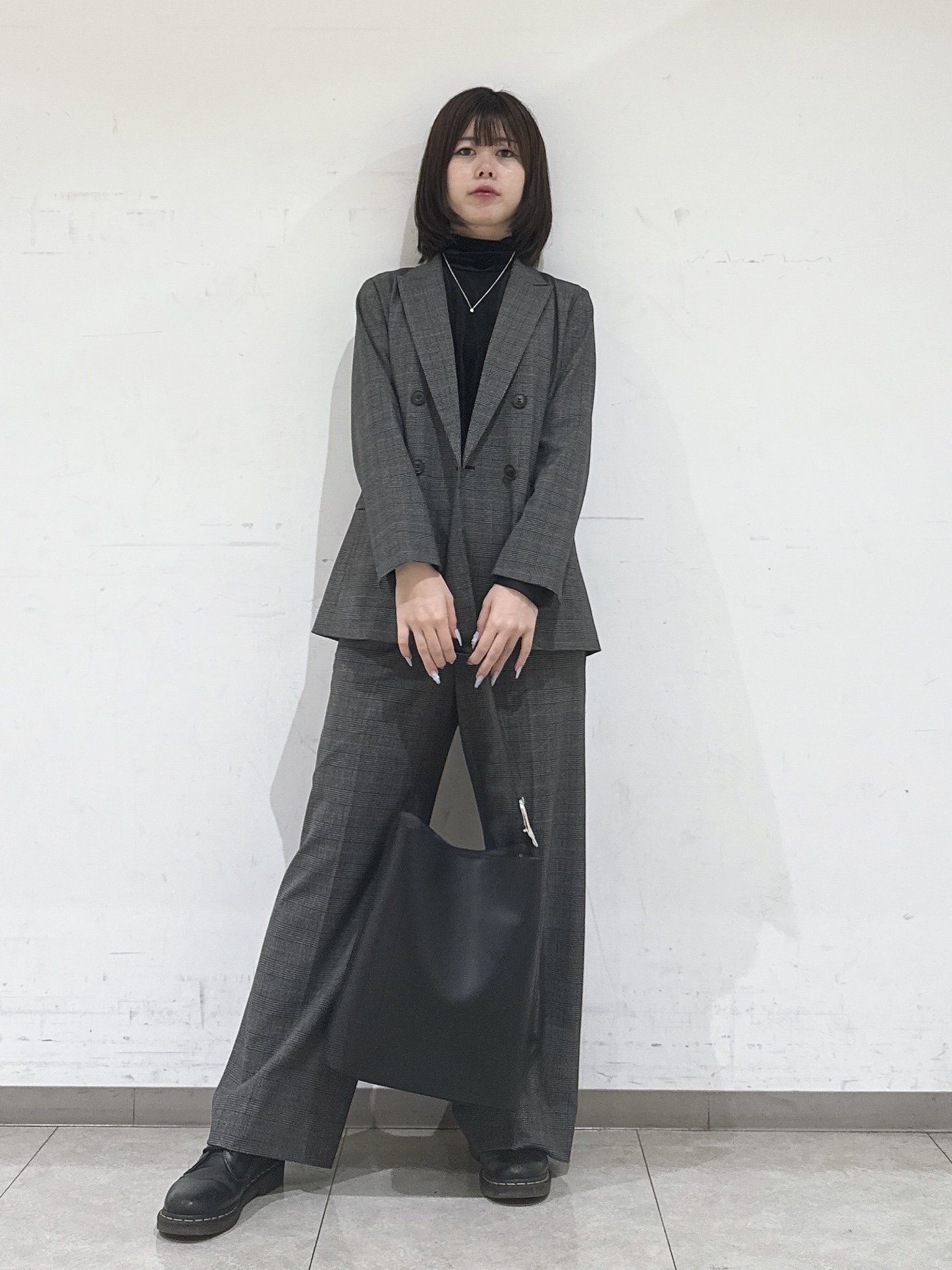 rinaさんの「INDIVI｜【洗濯機OK／ストレッチ◎】秋はじめのダブルジャケット」を使ったコーディネート