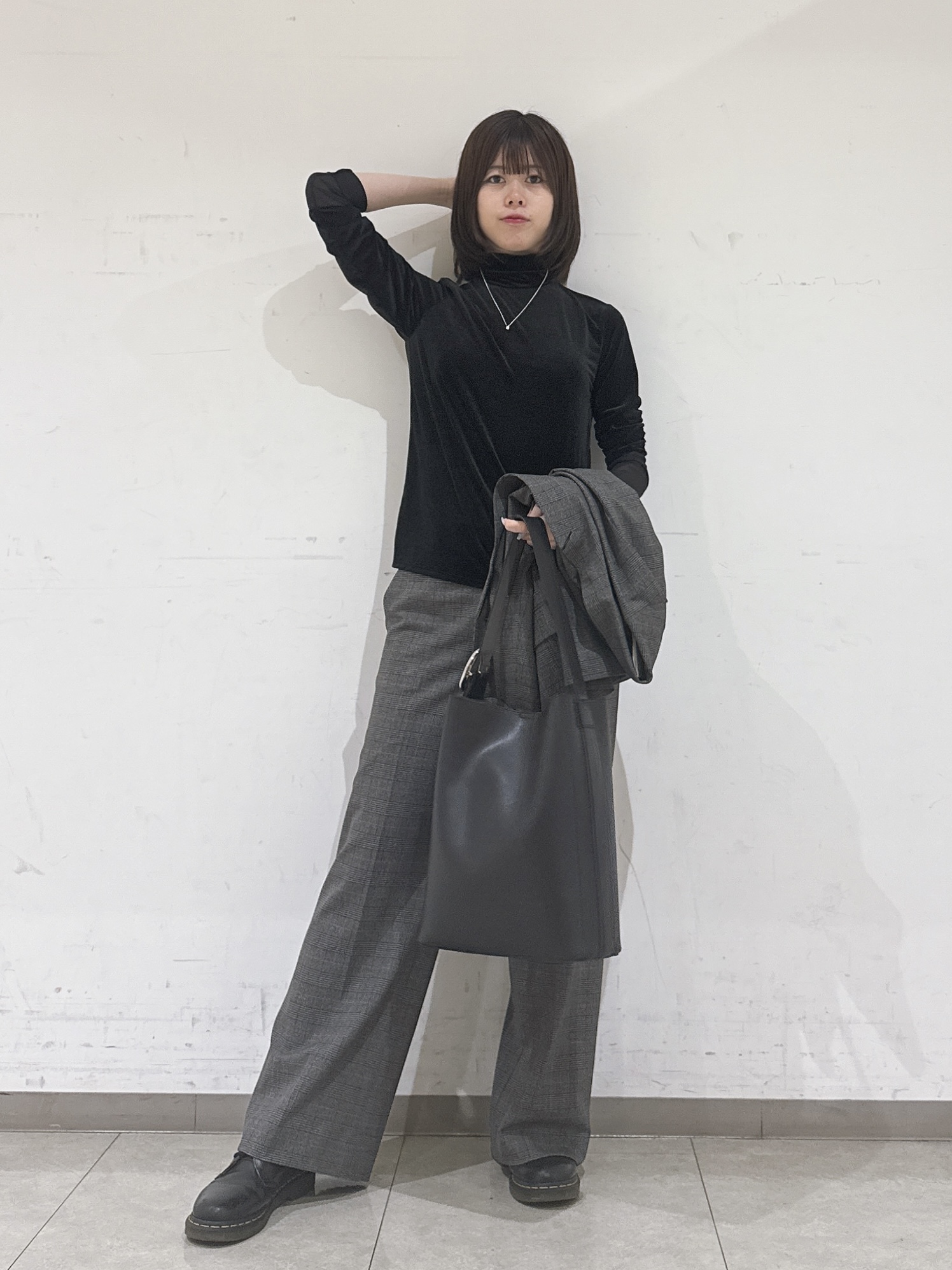 rinaさんの「INDIVI｜【洗濯機OK／ストレッチ◎】秋はじめのダブルジャケット」を使ったコーディネート