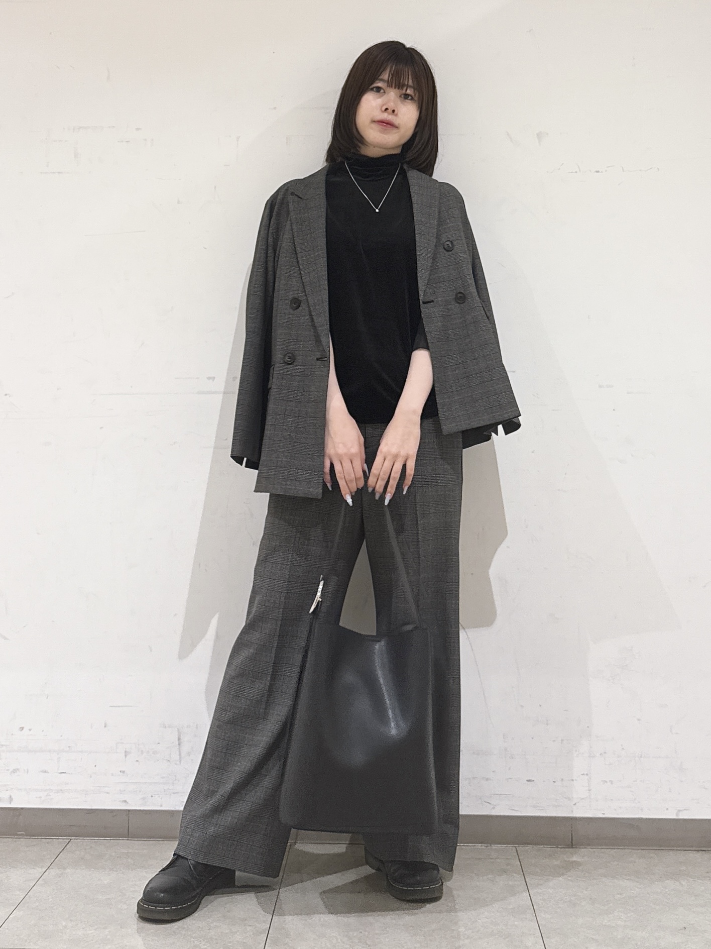 rinaさんの「INDIVI｜【洗濯機OK／ストレッチ◎】秋はじめのダブルジャケット」を使ったコーディネート