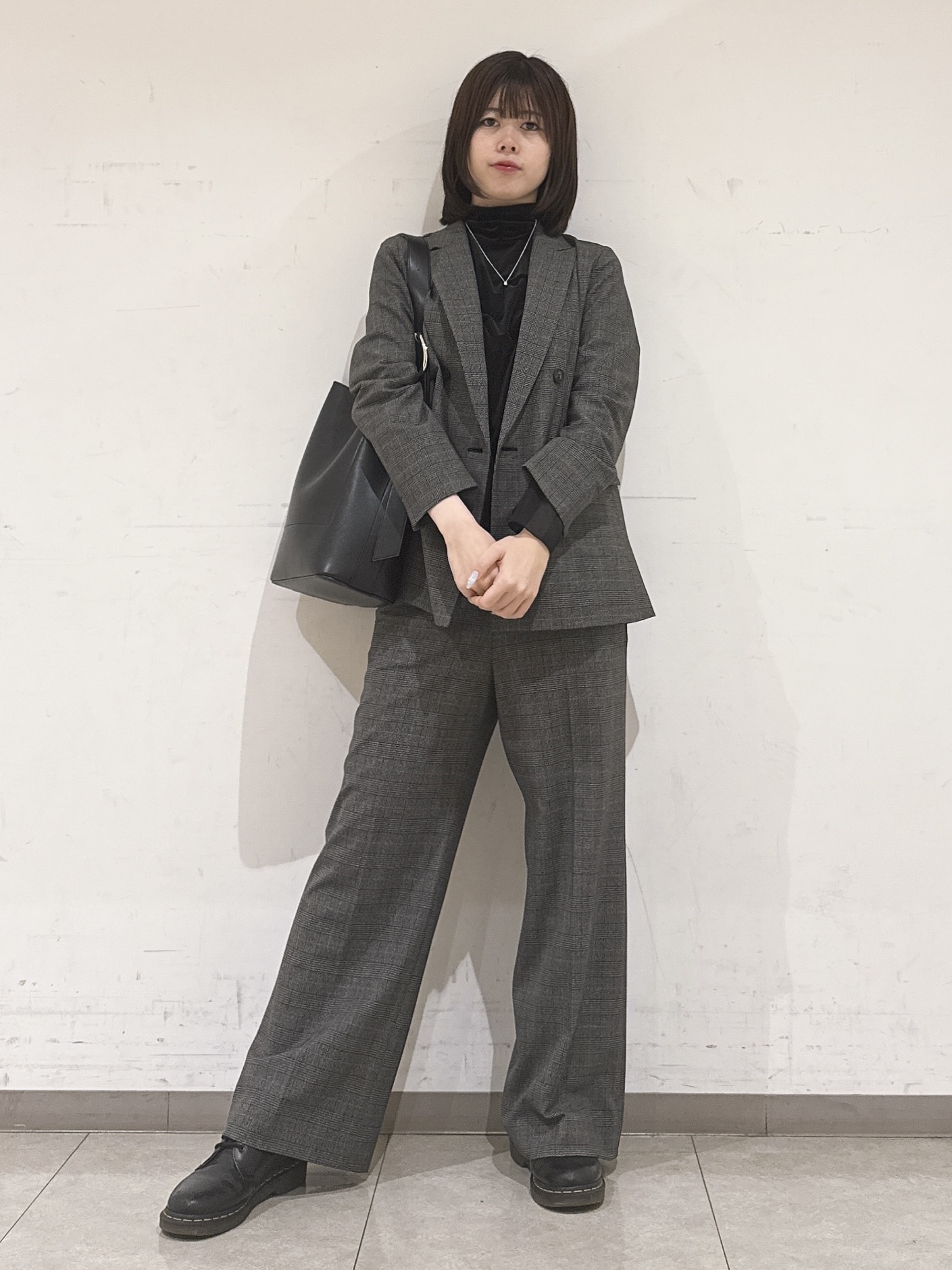 rinaさんの「INDIVI｜【洗濯機OK／ストレッチ◎】秋はじめのダブルジャケット」を使ったコーディネート