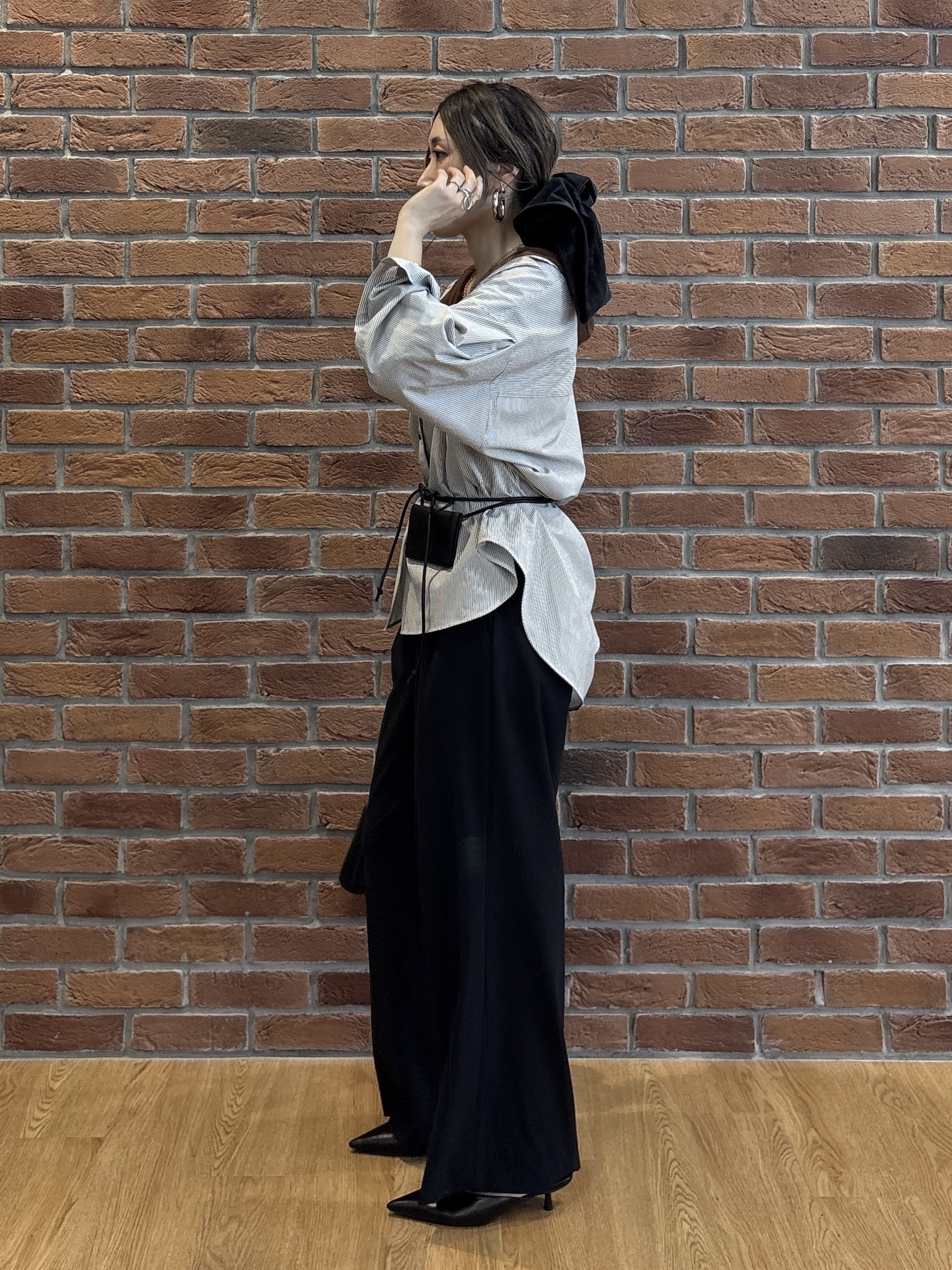 kotakiさんの「INDIVI｜【UVケア／接触冷感／ベルト付】サッカー素材シャツ」を使ったコーディネート