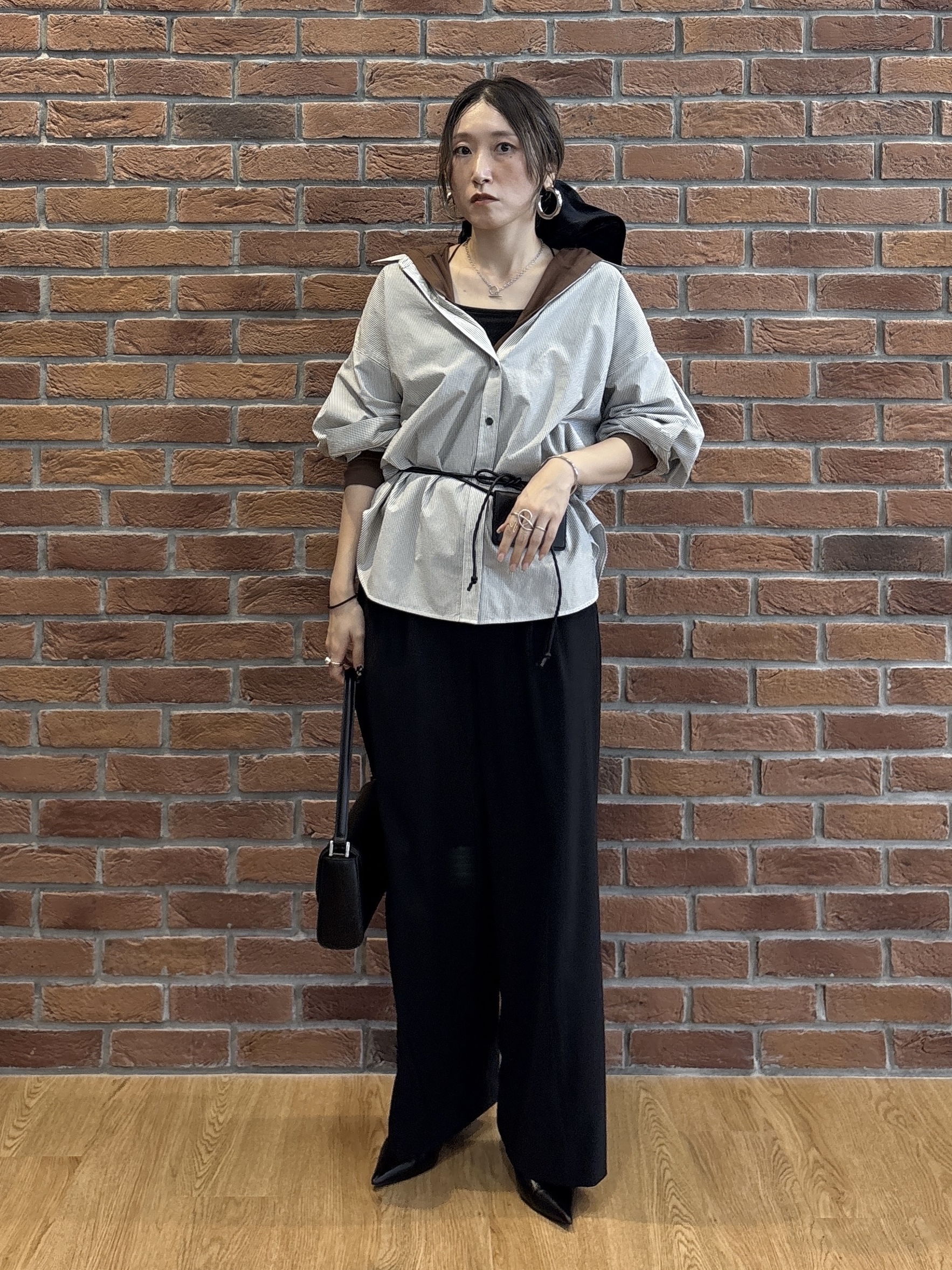 kotakiさんの「INDIVI｜【UVケア／接触冷感／ベルト付】サッカー素材シャツ」を使ったコーディネート