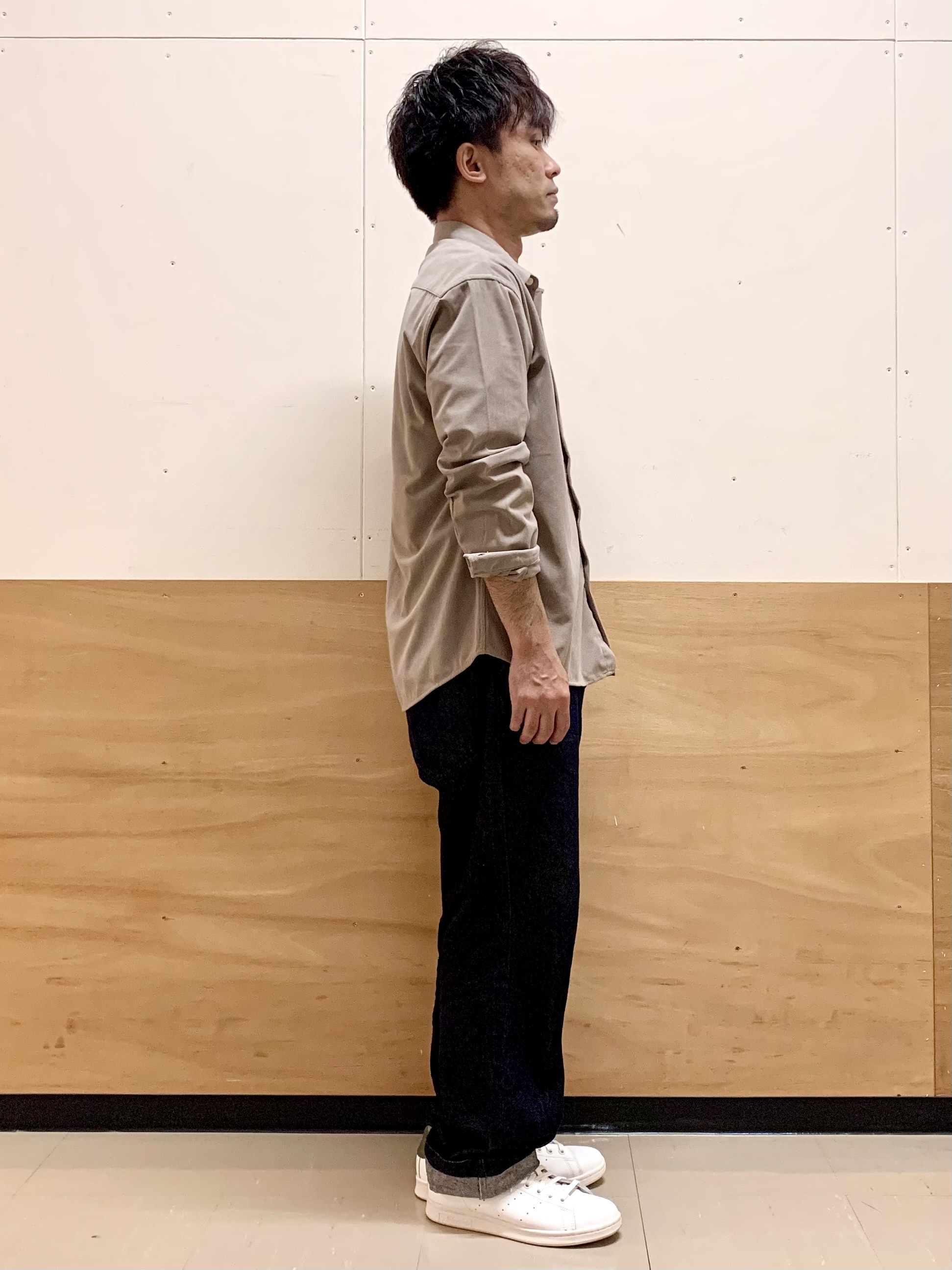 MATUさんの「THE SHOP TK｜POLO BCS/アソート長袖シャツ」を使ったコーディネート