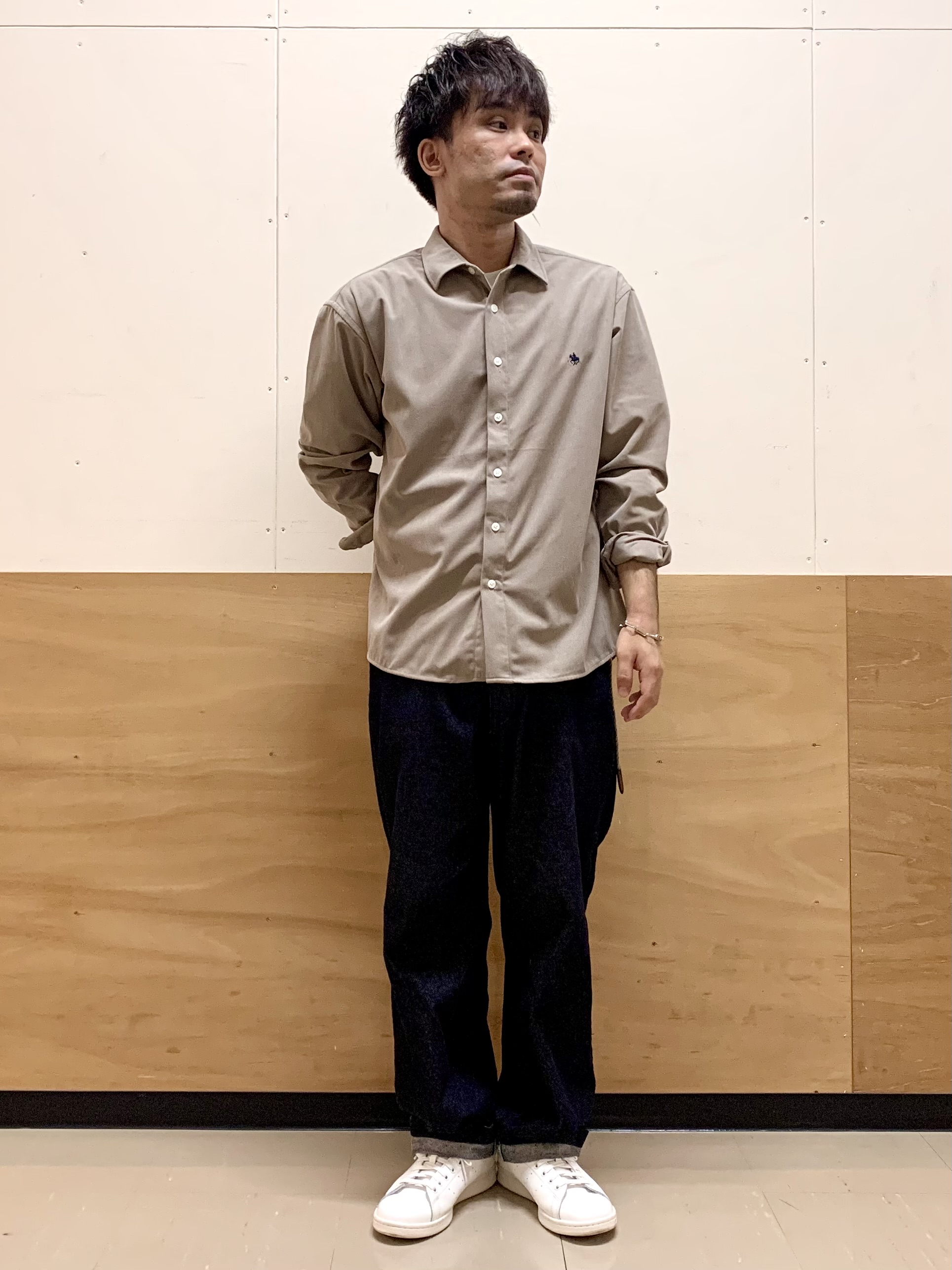 MATUさんの「THE SHOP TK｜POLO BCS/アソート長袖シャツ」を使ったコーディネート