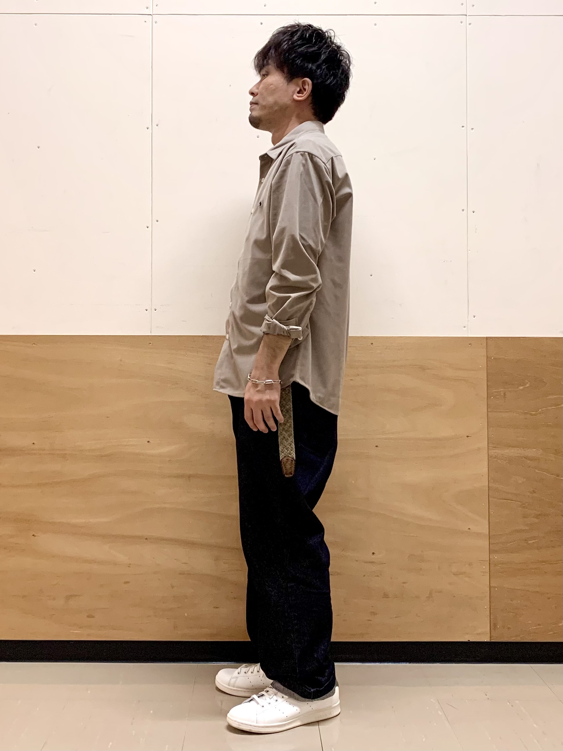 MATUさんの「THE SHOP TK｜POLO BCS/アソート長袖シャツ」を使ったコーディネート