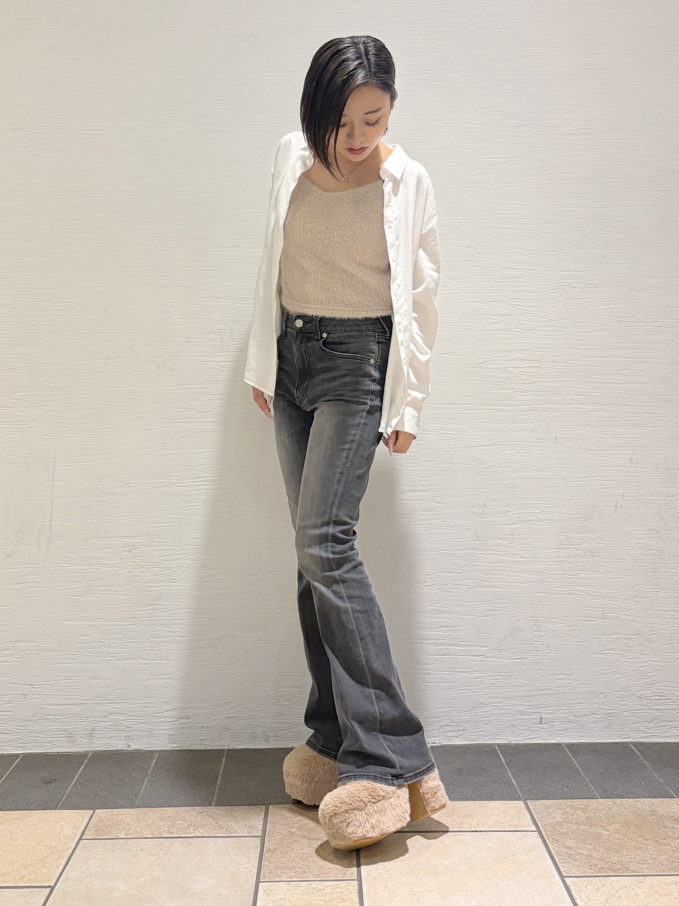 Maoさんの「ESPERANZA｜【ラク盛り／約12cm】フェイクファーサボ」を使ったコーディネート