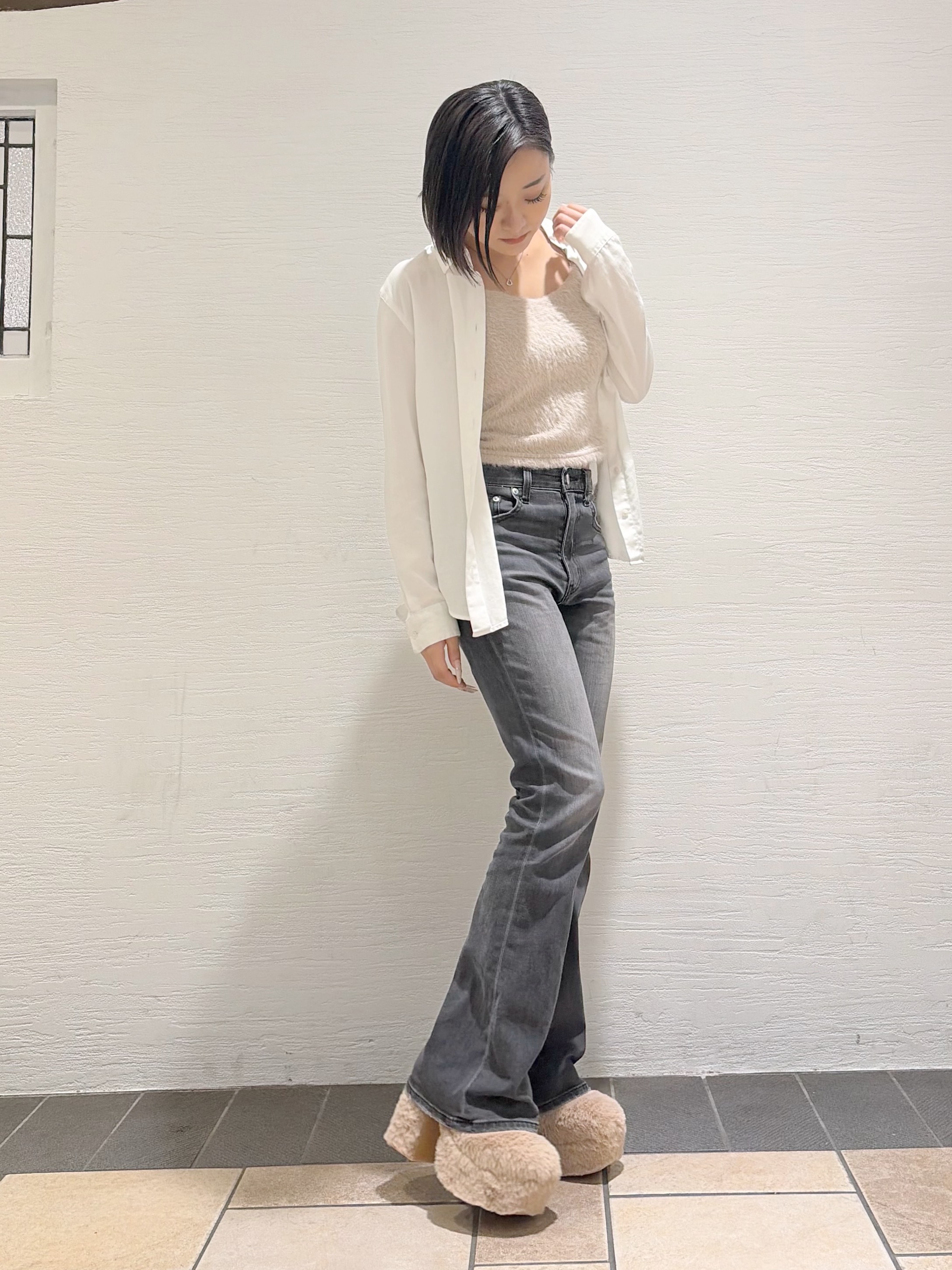 Maoさんの「ESPERANZA｜【ラク盛り／約12cm】フェイクファーサボ」を使ったコーディネート