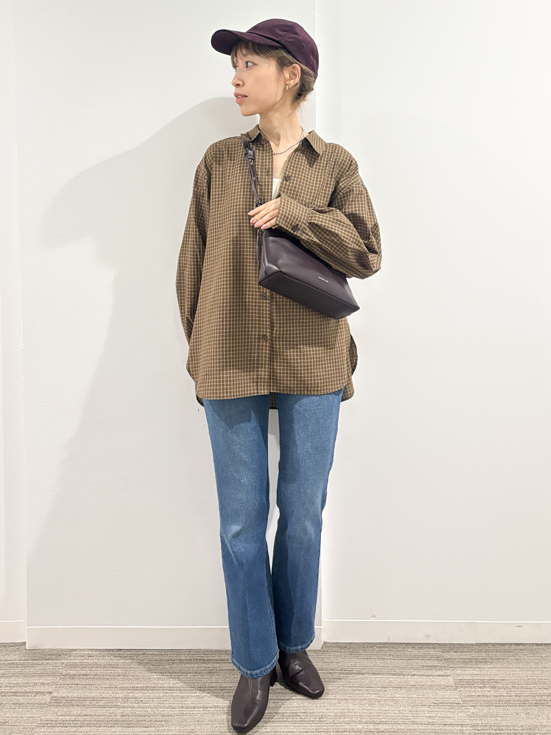 kumiさんの「OPAQUE.CLIP｜チェック柄シャツ【洗濯機OK】」を使ったコーディネート
