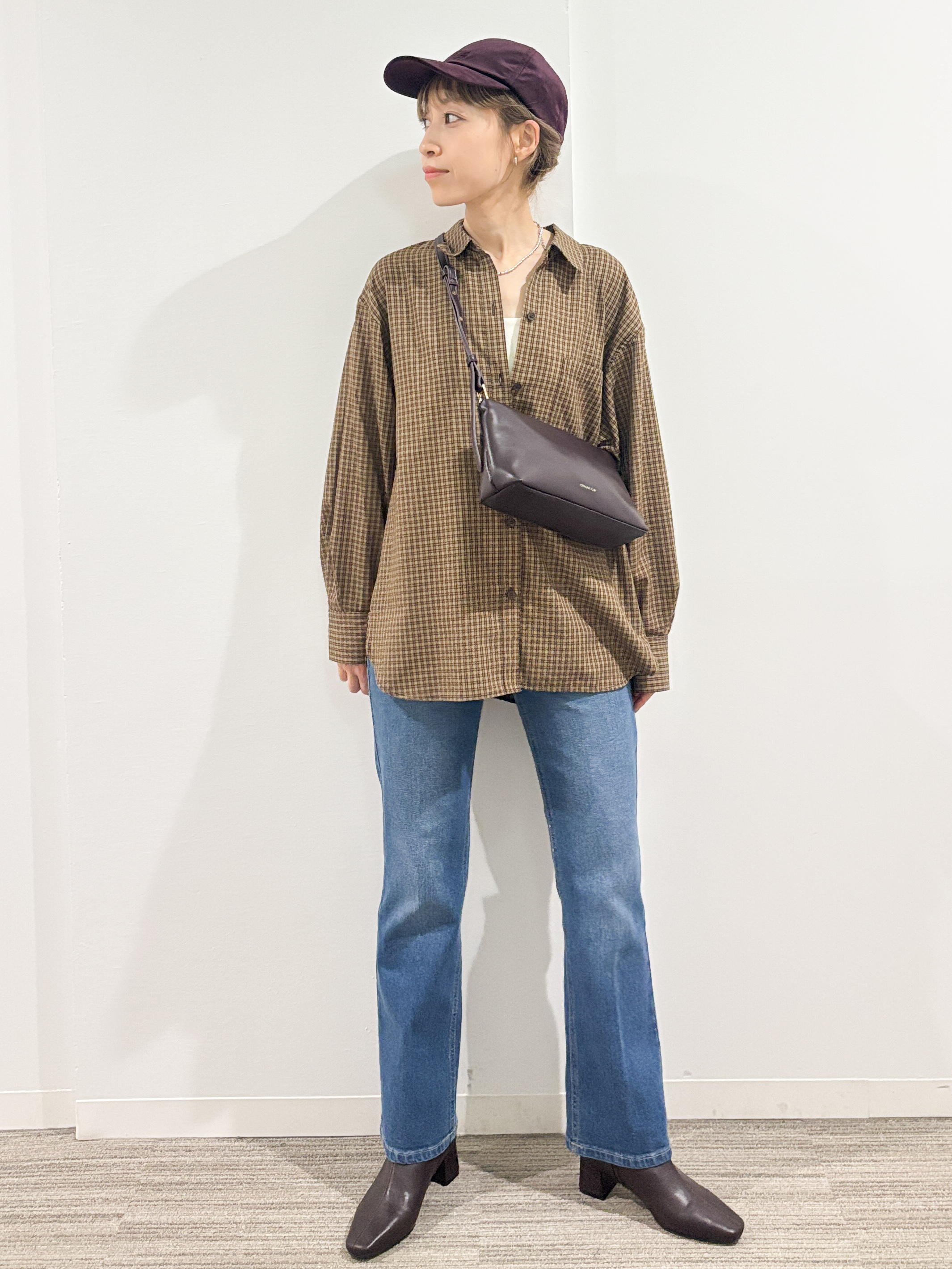 kumiさんの「OPAQUE.CLIP｜チェック柄シャツ【洗濯機OK】」を使ったコーディネート