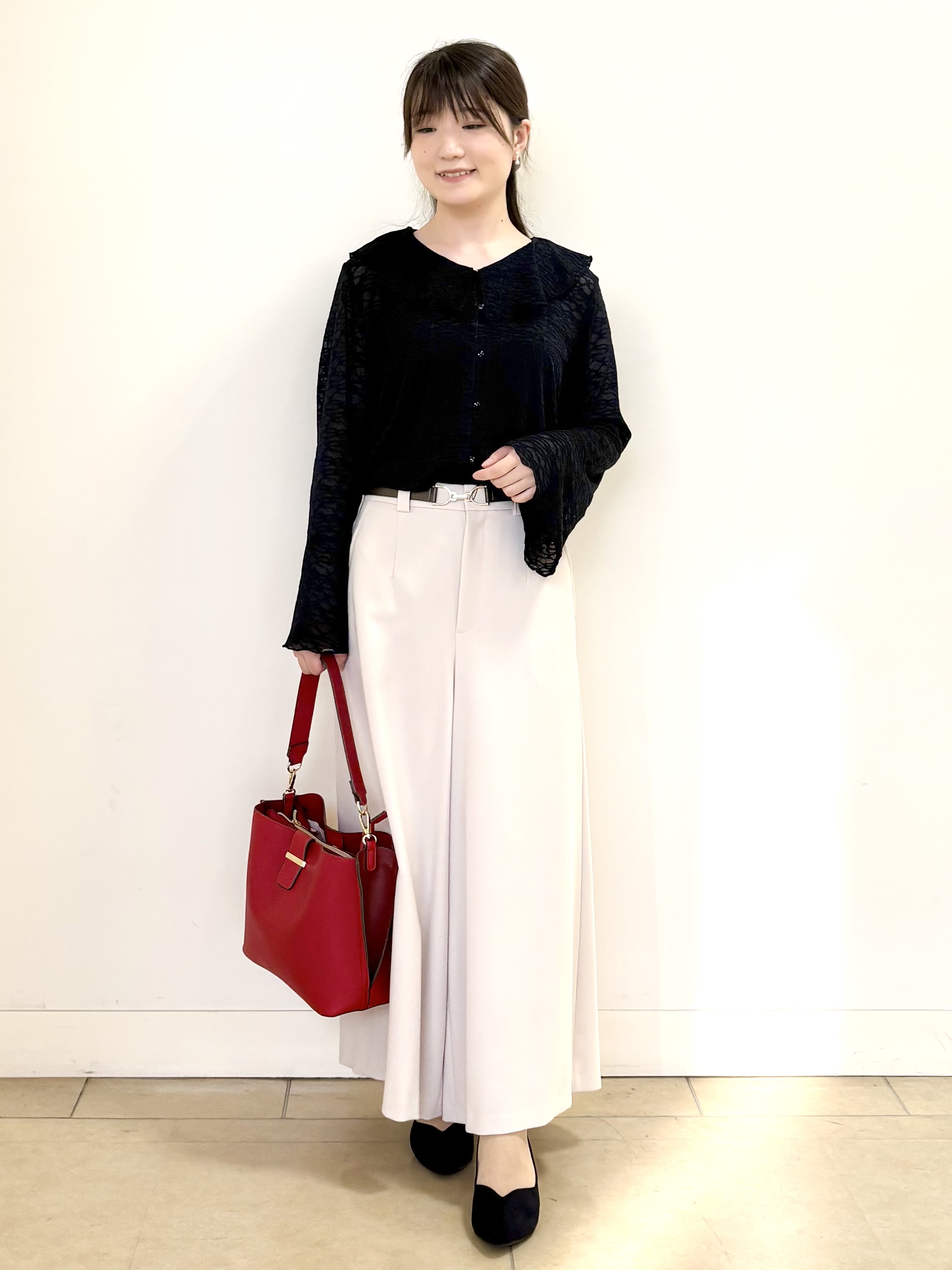 mikiさんの「Reflect｜【洗える】フリルレースブラウス」を使ったコーディネート
