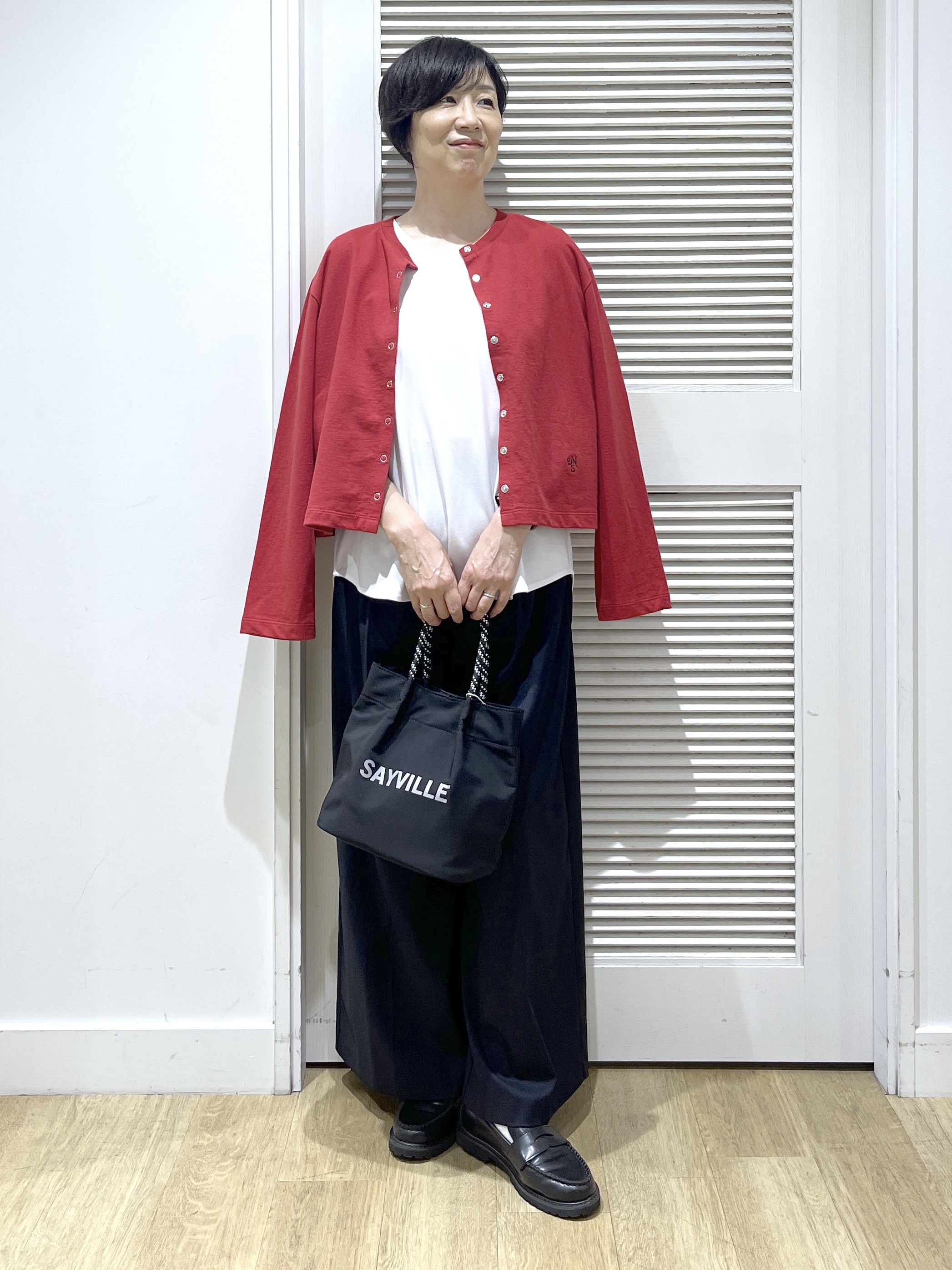 Miyazakiさんの「Dessin｜【洗える】ジョーゼットノースリーブ」を使ったコーディネート