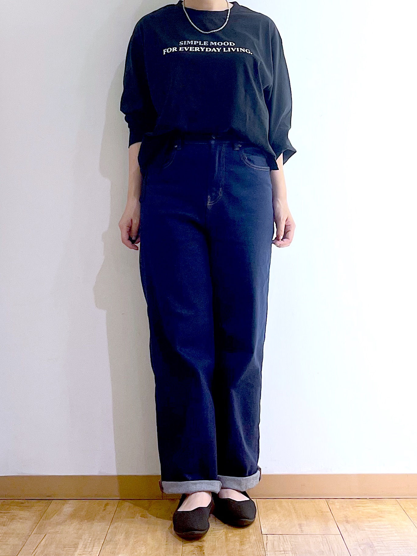かのさんの「SHOO･LA･RUE｜【洗濯後しわになりにくい/S-LL】選べる6パターン 羽織としても活躍する ベーシックシャツ」を使ったコーディネート
