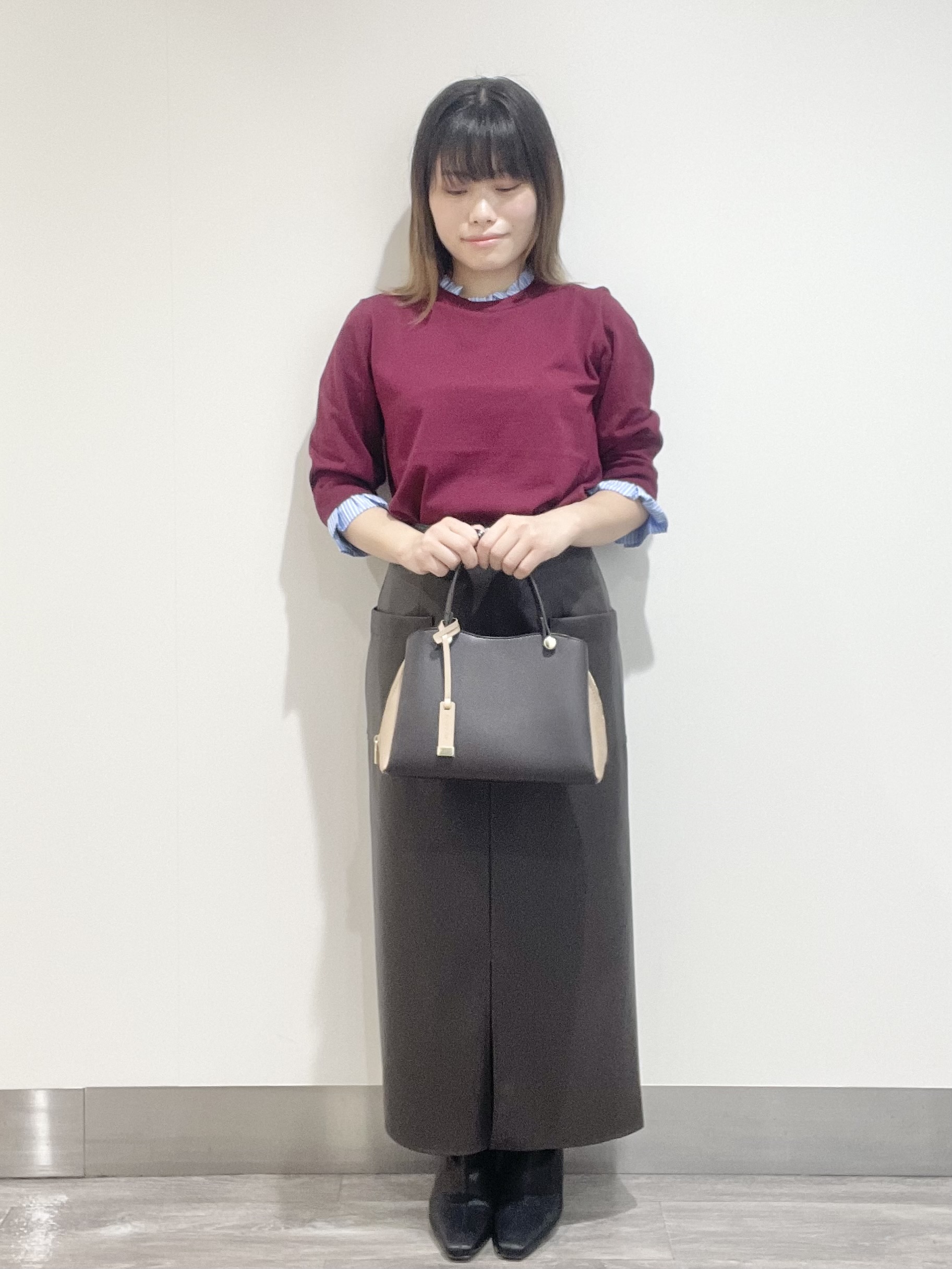 こじさんの「OPAQUE.CLIP｜フリルドッキングニット【UVケア／遮熱性／洗濯機OK】」を使ったコーディネート
