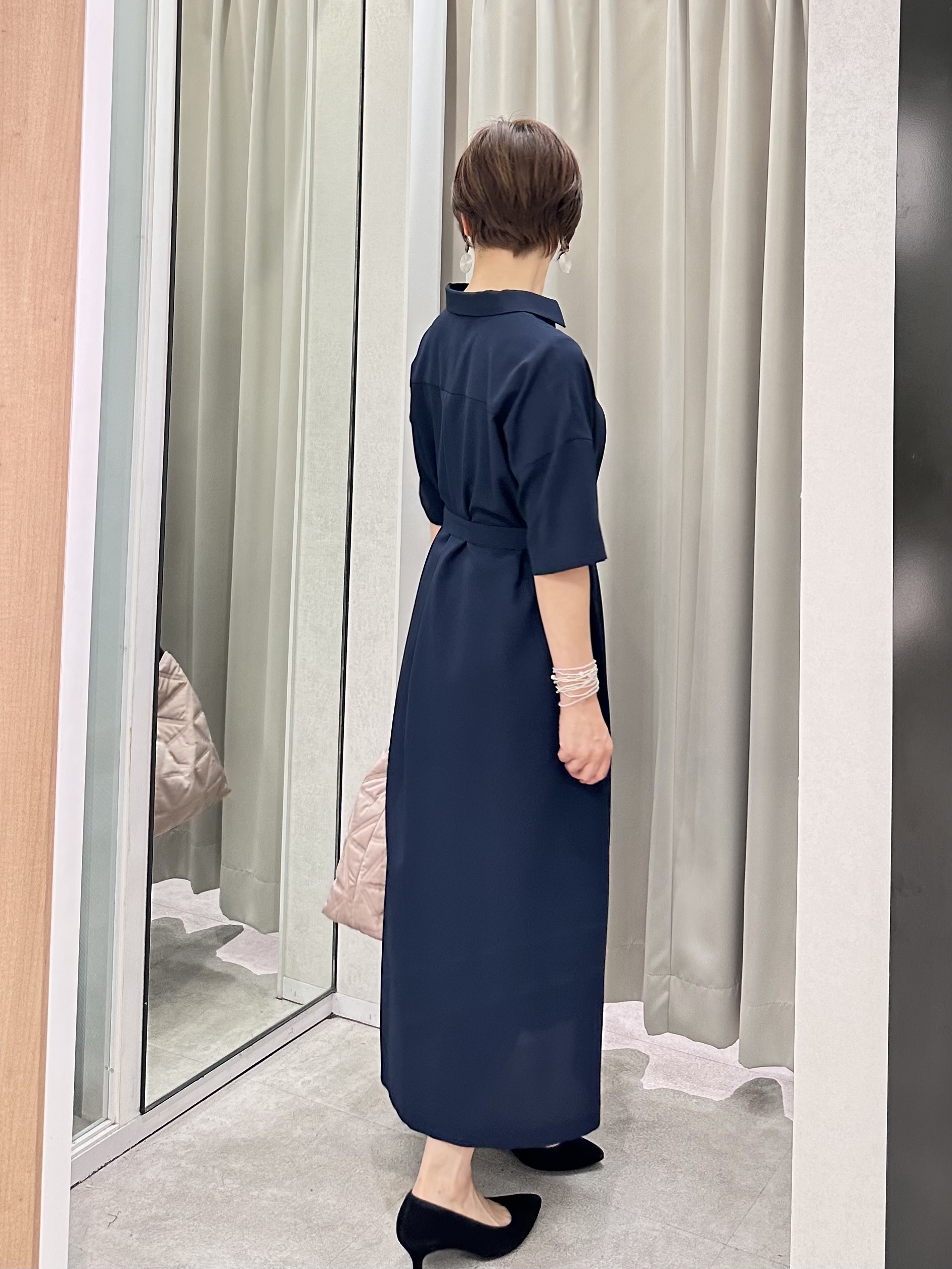 みなこさんの「UNTITLED｜【残暑も快適/UVカット/接触冷感】エアリークールワンピース」を使ったコーディネート