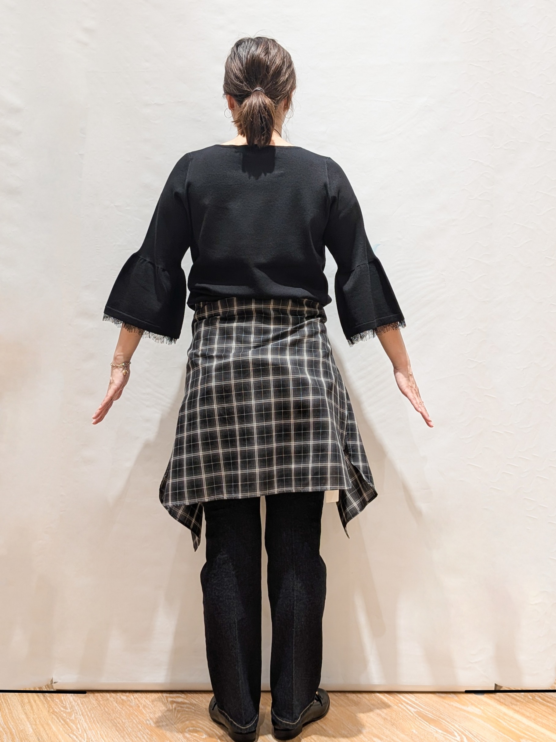 Shihoさんの「OPAQUE.CLIP｜チェック柄シャツ【洗濯機OK】」を使ったコーディネート
