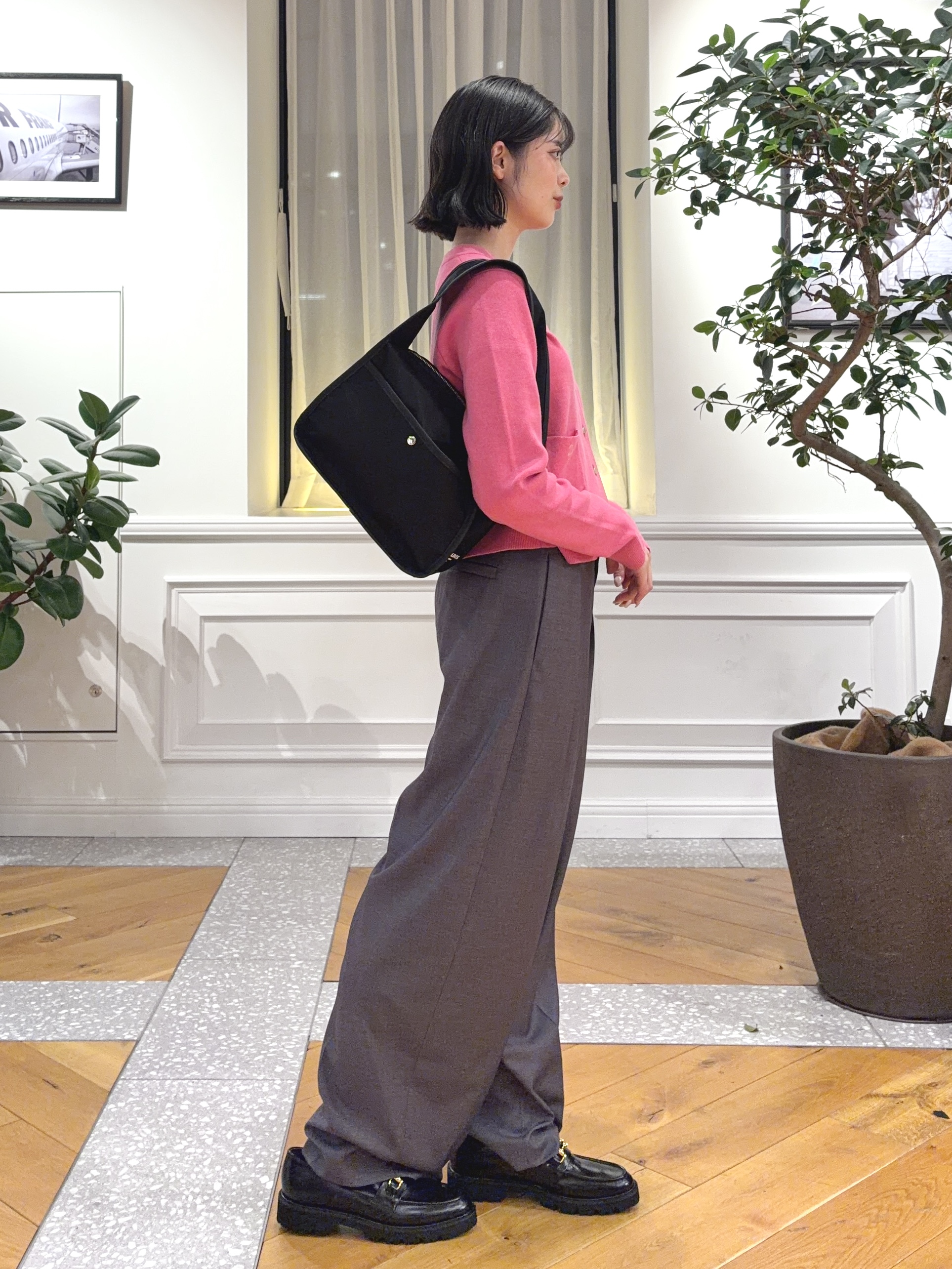 pupiさんの「DRESSTERIOR｜【5色展開/ウォッシャブル】コットンカシミヤカーディガン」を使ったコーディネート