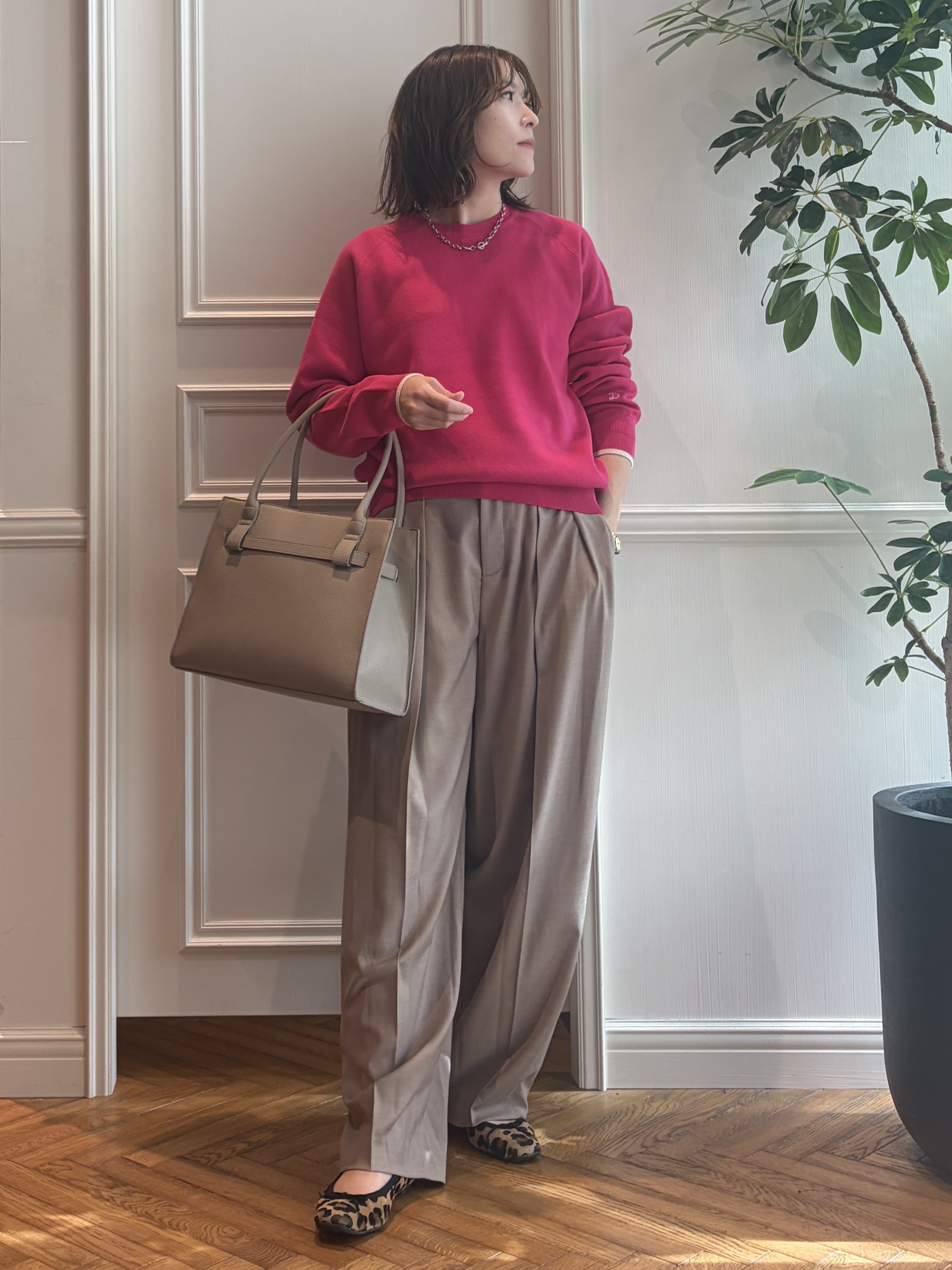 nakaoさんの「DRESSTERIOR｜【6色展開/マシンウォッシャブル】コットンカシミヤニット」を使ったコーディネート