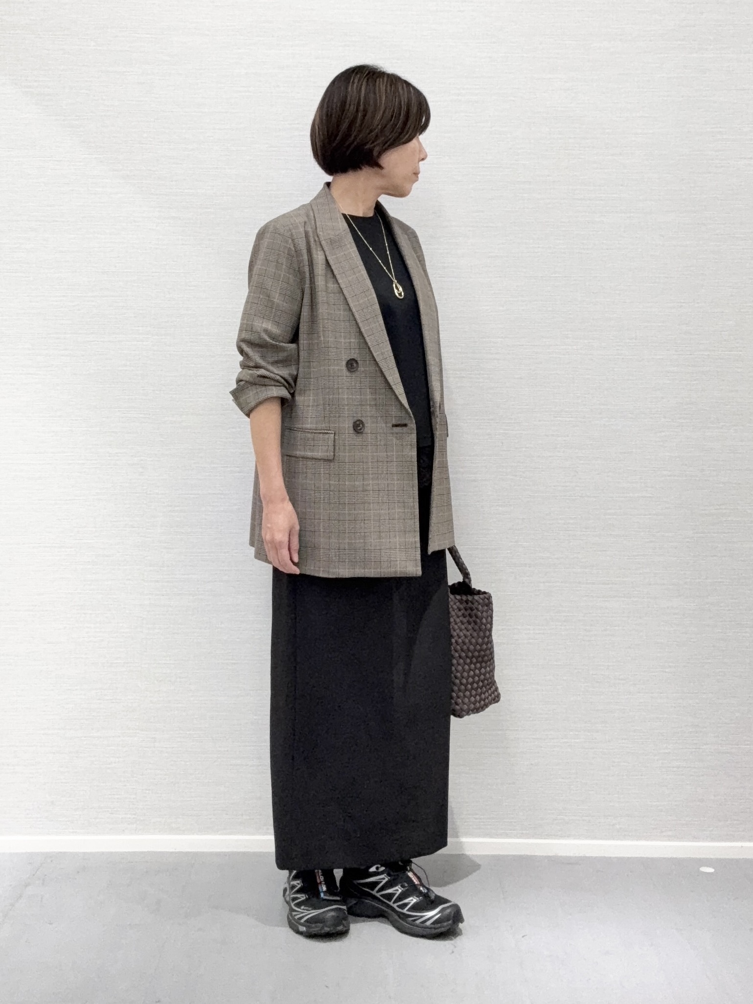 Yukoさんの「UNTITLED｜【洗濯機OK／ストレッチ◎】秋はじめのダブルジャケット」を使ったコーディネート