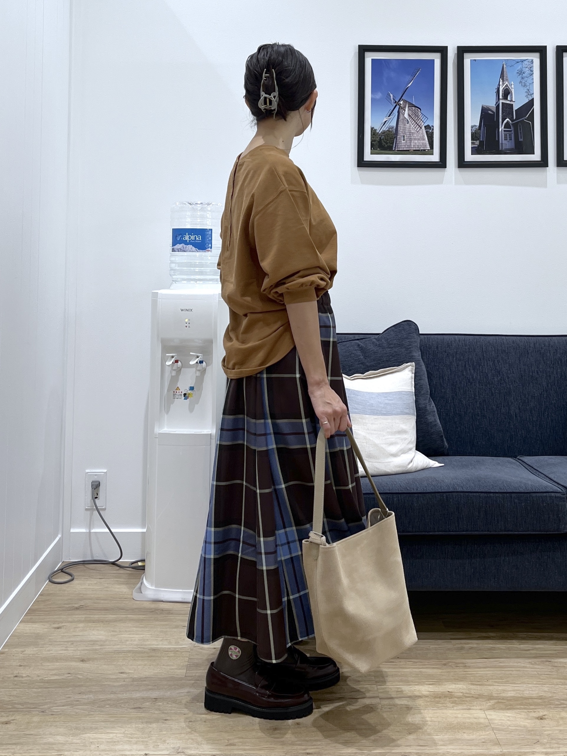 canaさんの「Dessin｜バックヘンリーカットソー長袖」を使ったコーディネート