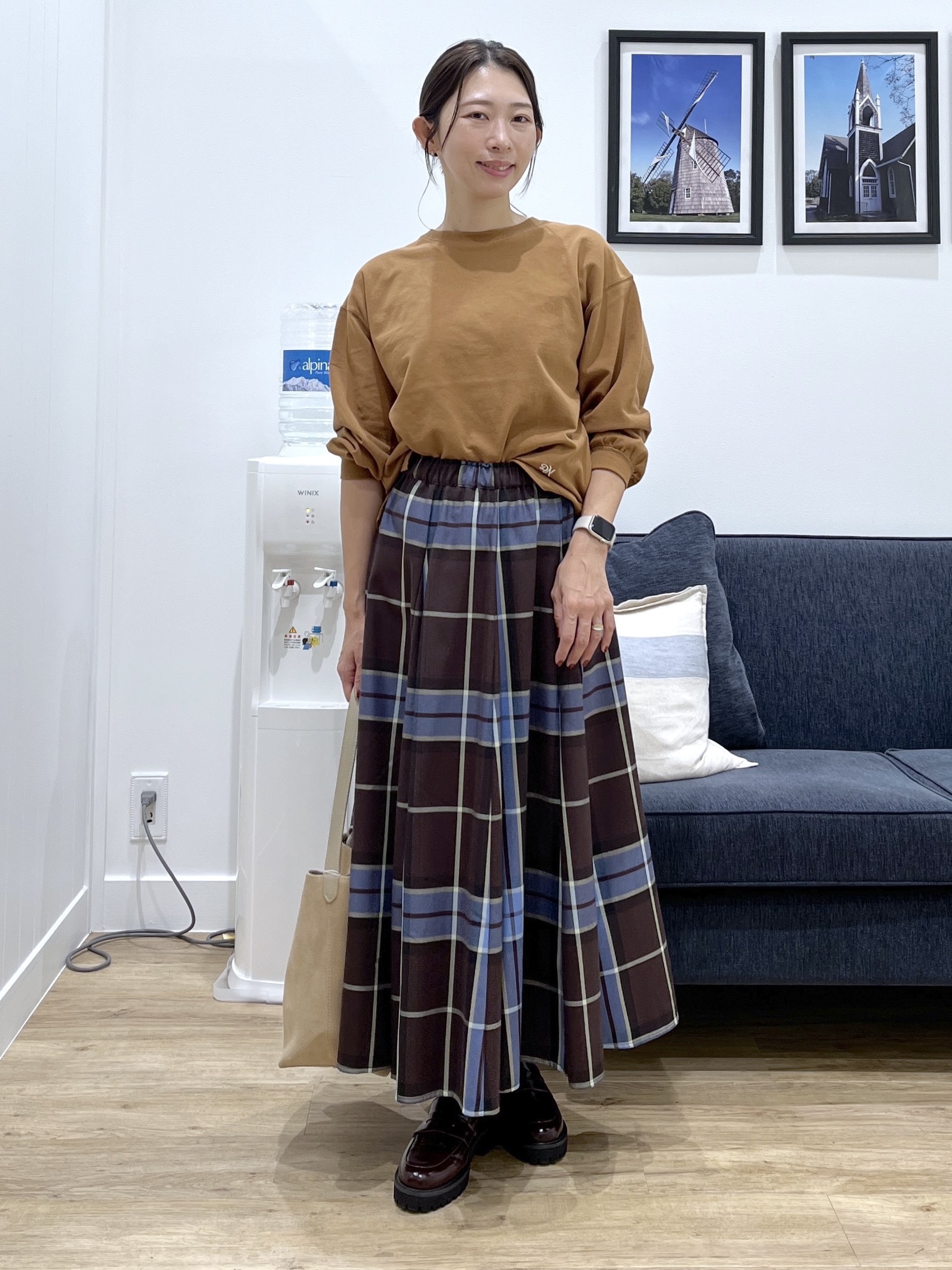 canaさんの「Dessin｜バックヘンリーカットソー長袖」を使ったコーディネート