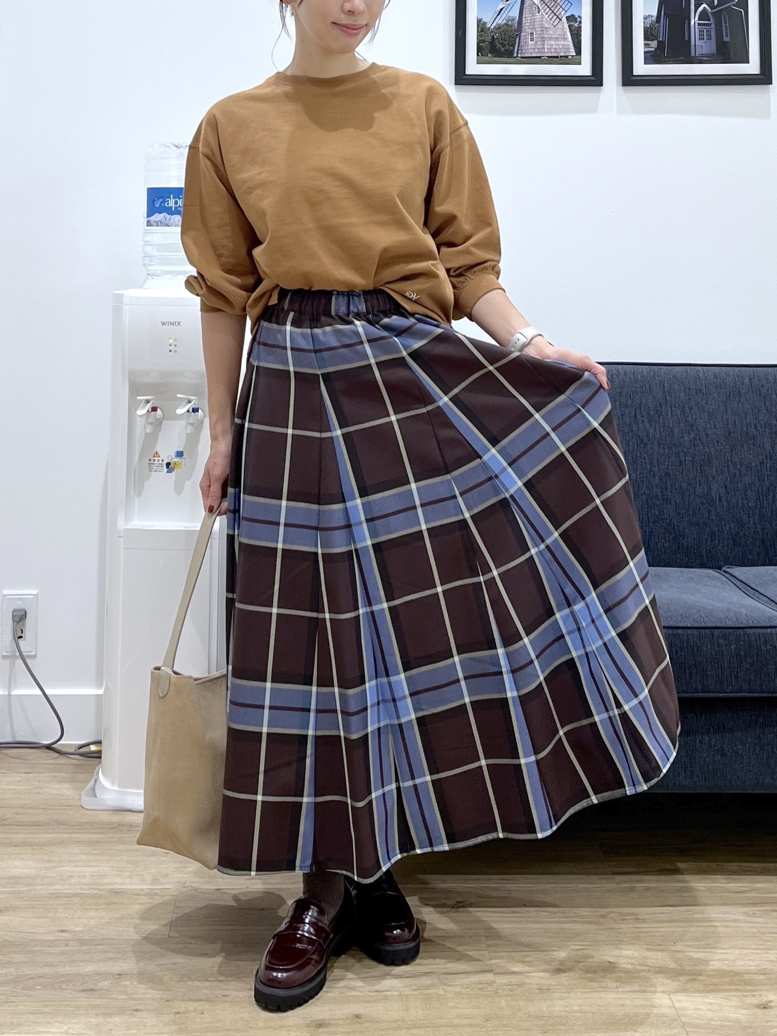 canaさんの「Dessin｜バックヘンリーカットソー長袖」を使ったコーディネート