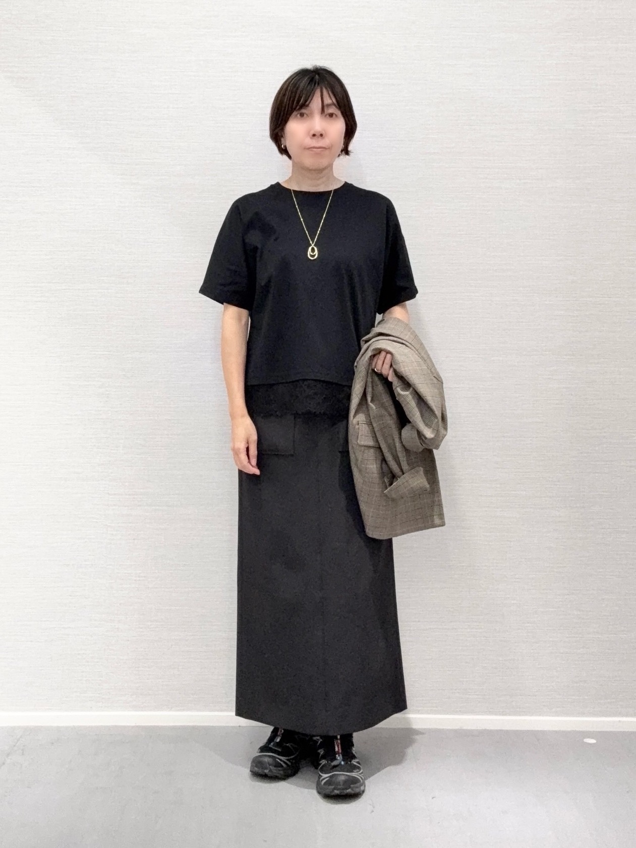 Yukoさんの「UNTITLED｜【洗濯機OK／ストレッチ◎】秋はじめのダブルジャケット」を使ったコーディネート