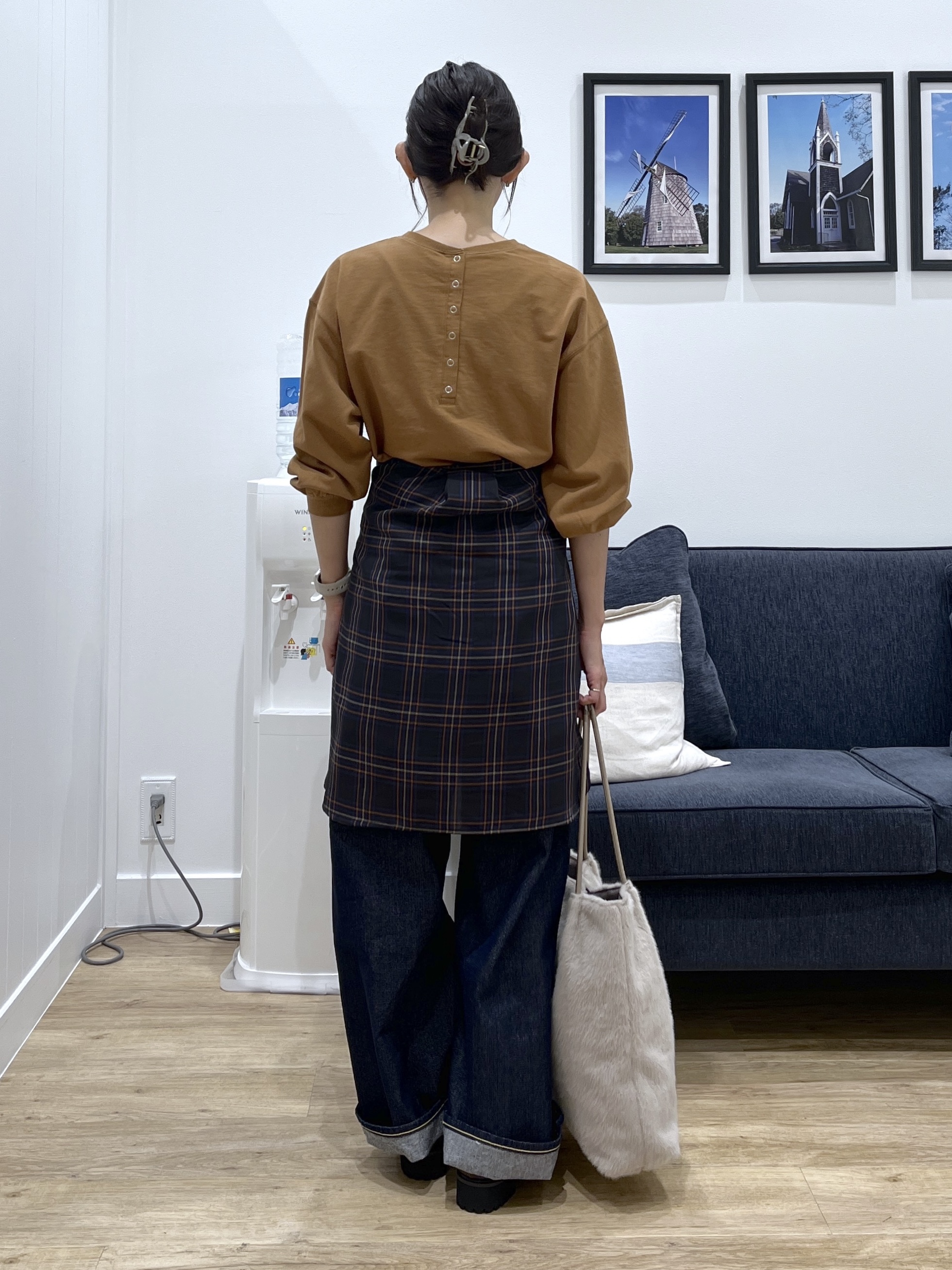canaさんの「Dessin｜バックヘンリーカットソー長袖」を使ったコーディネート