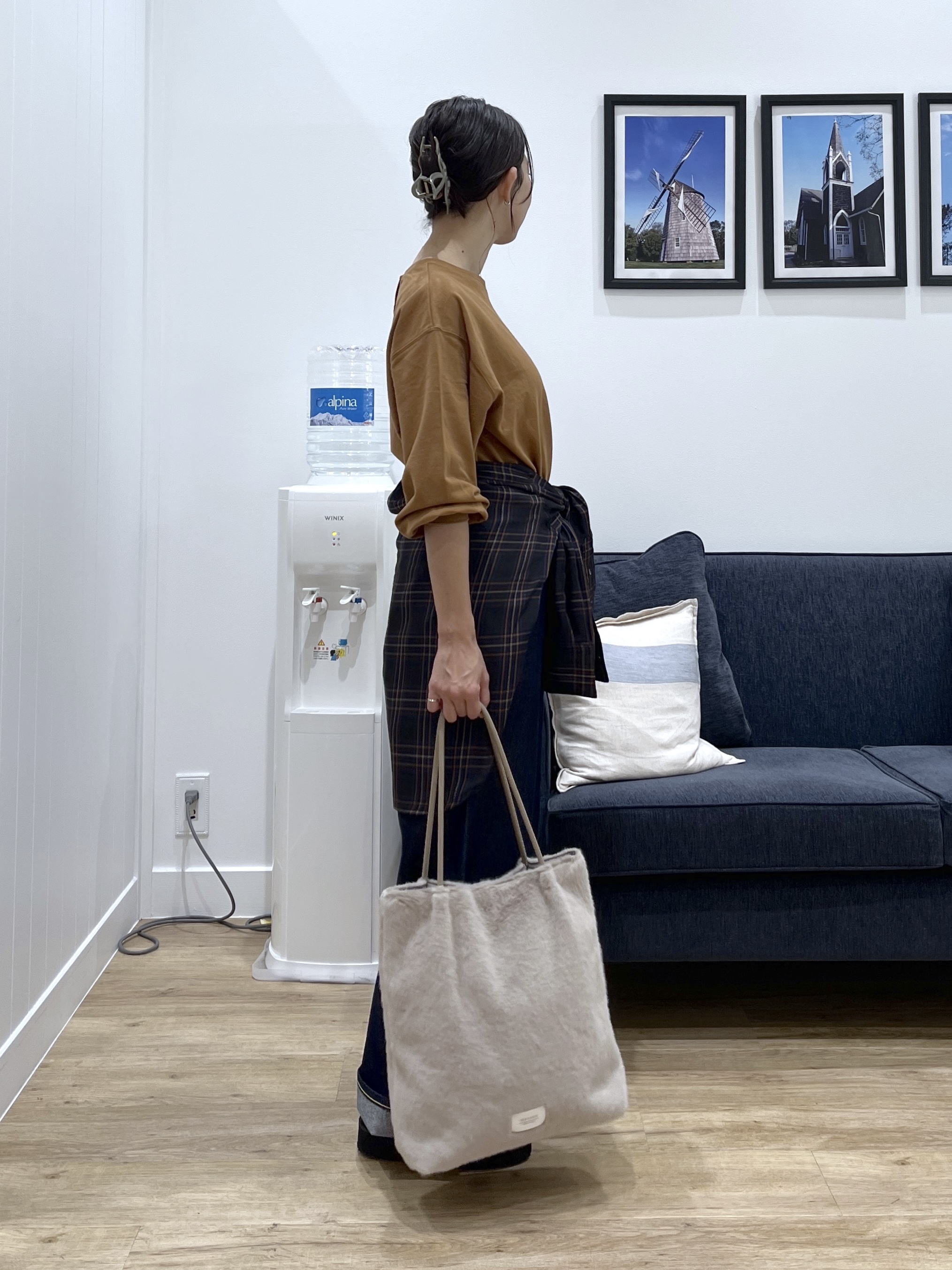 canaさんの「Dessin｜バックヘンリーカットソー長袖」を使ったコーディネート