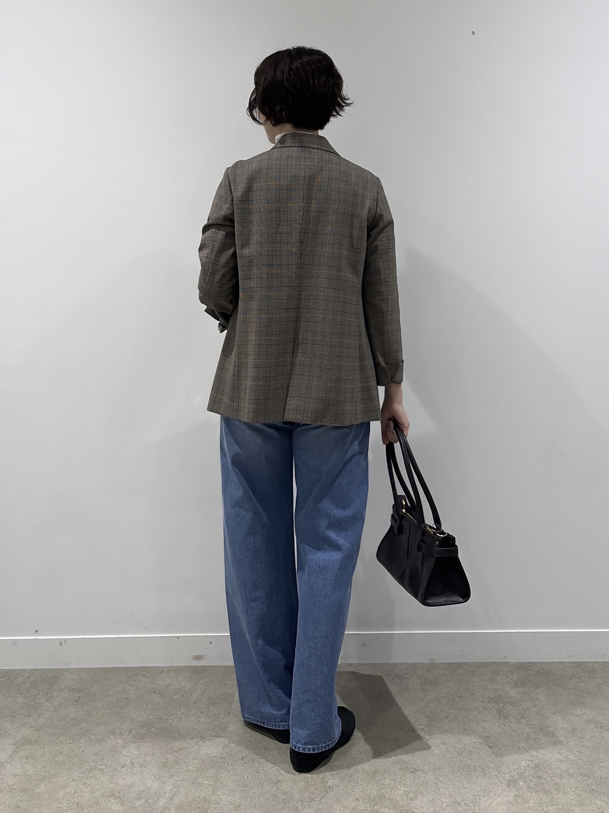 yuriさんの「INDIVI｜【洗濯機OK／ストレッチ◎】秋はじめのダブルジャケット」を使ったコーディネート