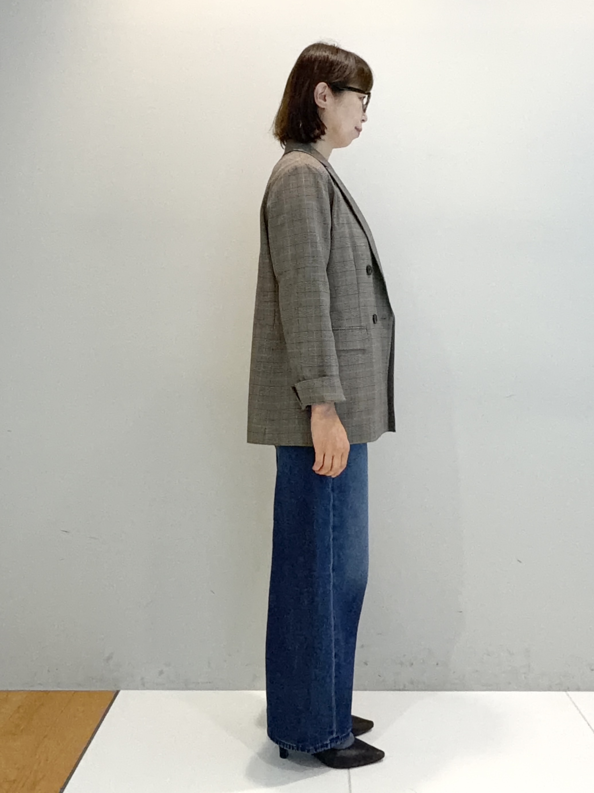 murayamaさんの「INDIVI｜【洗濯機OK／ストレッチ◎】秋はじめのダブルジャケット」を使ったコーディネート