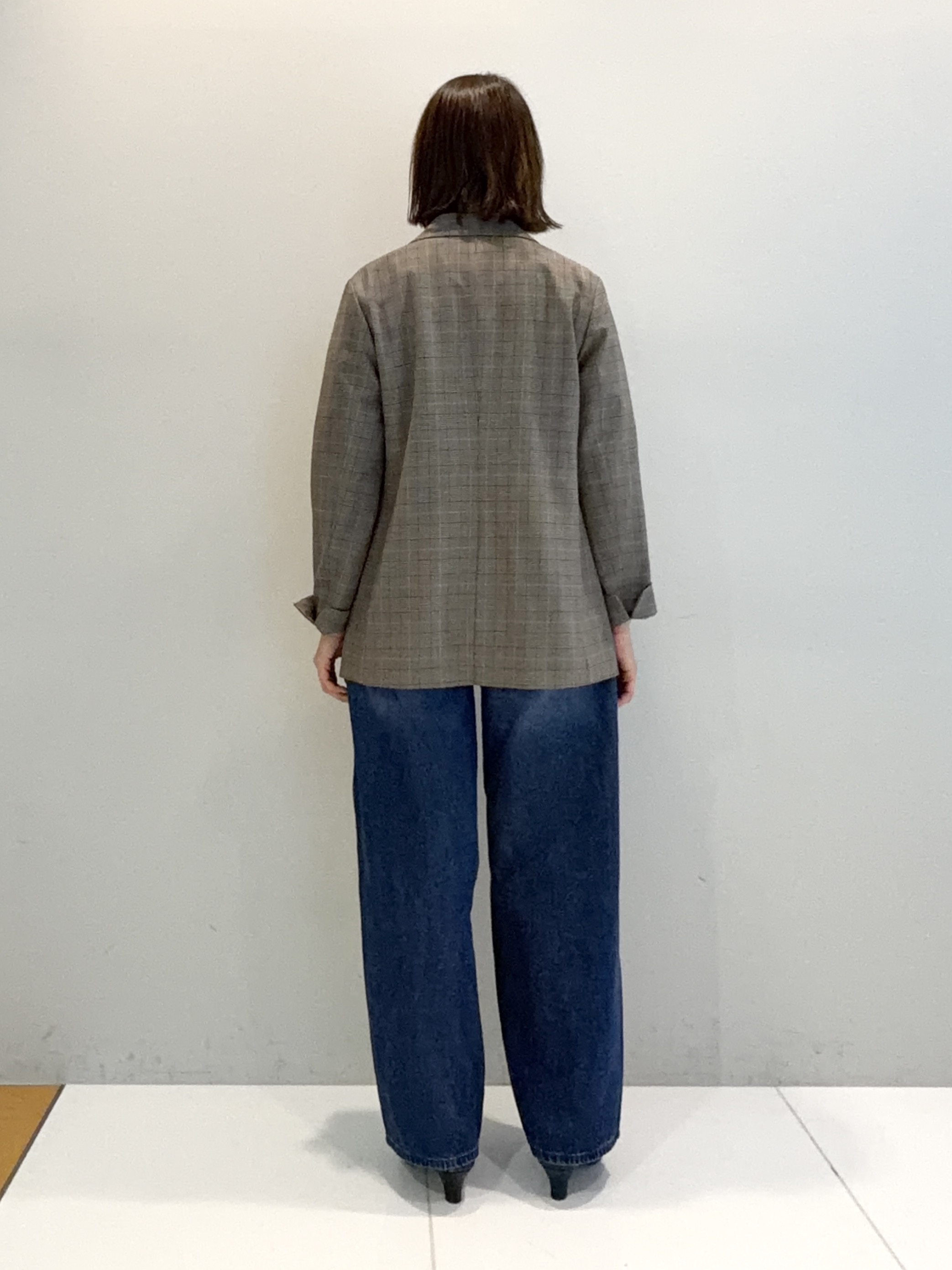 murayamaさんの「INDIVI｜【洗濯機OK／ストレッチ◎】秋はじめのダブルジャケット」を使ったコーディネート