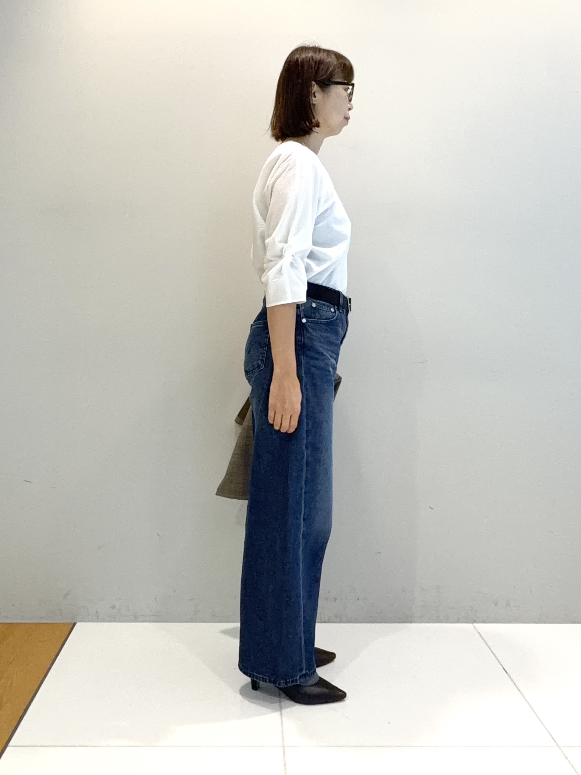 murayamaさんの「INDIVI｜【洗濯機OK／ストレッチ◎】秋はじめのダブルジャケット」を使ったコーディネート