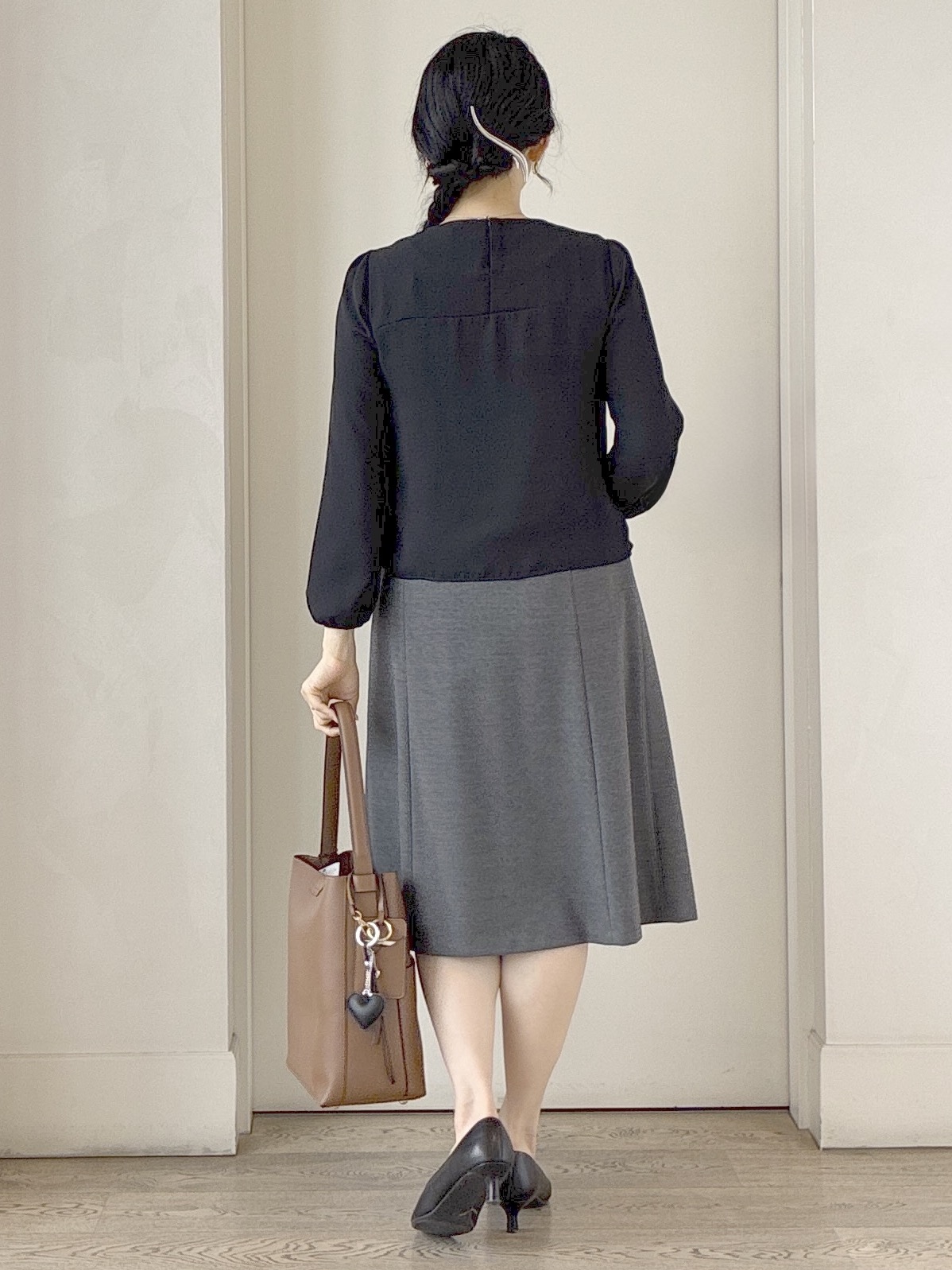  beni_gingerさんの「Reflect｜【SS-4Lサイズ／通勤／セレモニー】クルーネック シフォンブラウス」を使ったコーディネート