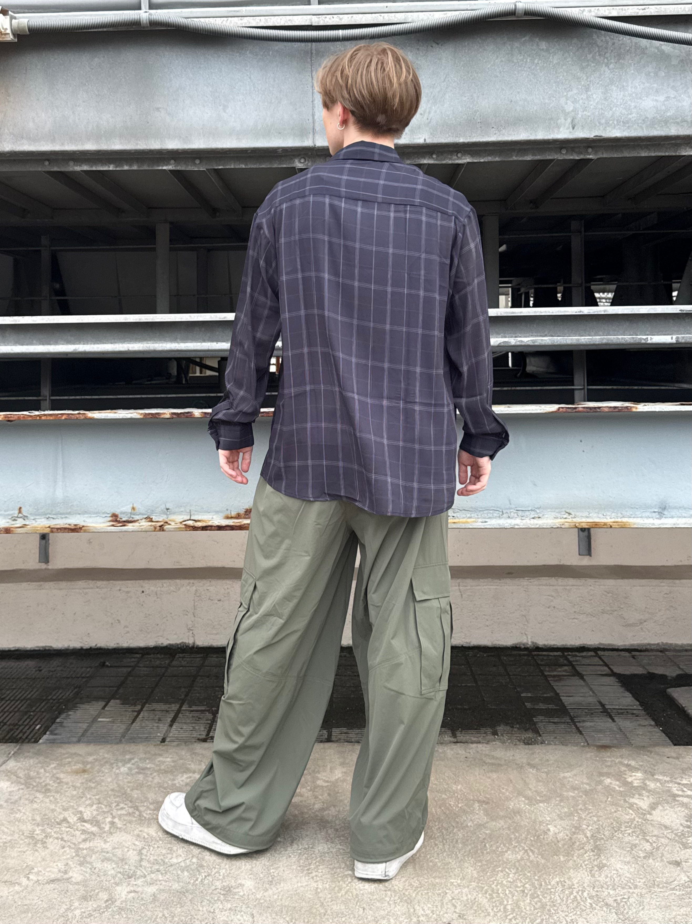 カネダさんの「tk.TAKEO KIKUCHI｜【接触冷感】シアーチェックシャツ」を使ったコーディネート