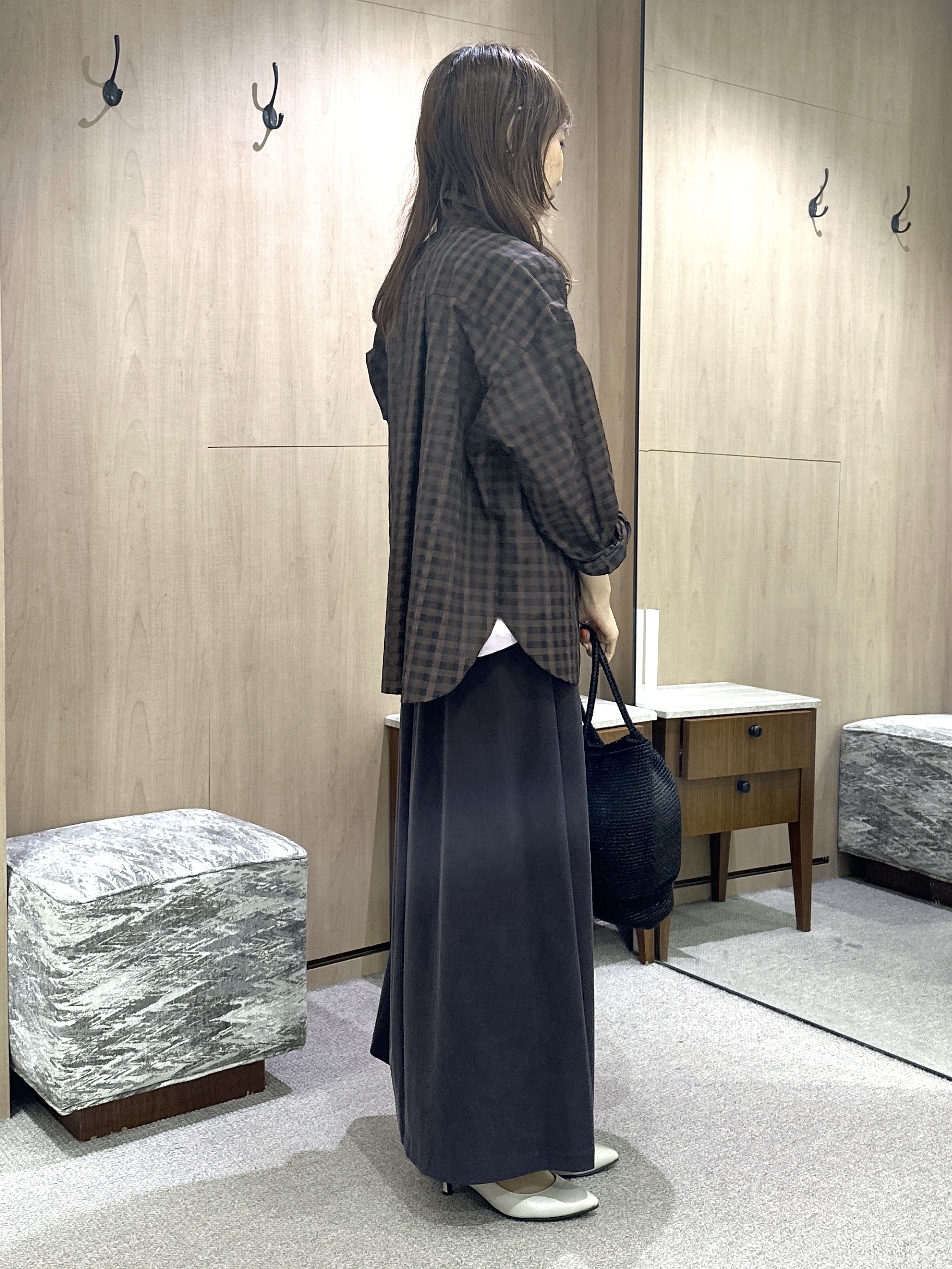 Miwaさんの「UNTITLED｜【汗染み防止/接触冷感】ドルマンプルオーバー」を使ったコーディネート